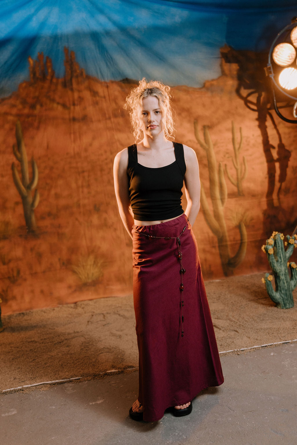 Annie - Clara Bias Skirt - Fig