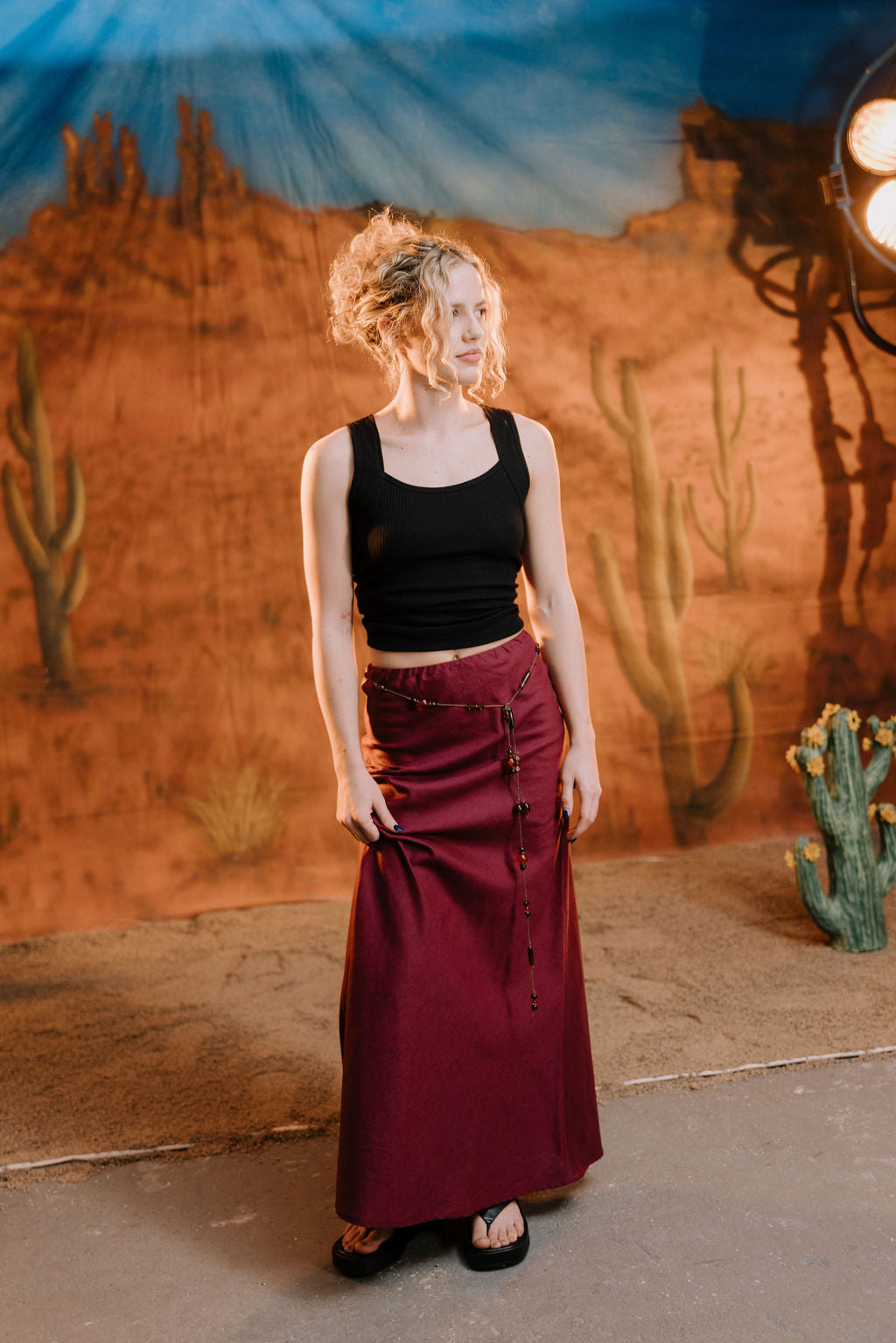 Annie - Clara Bias Skirt - Fig