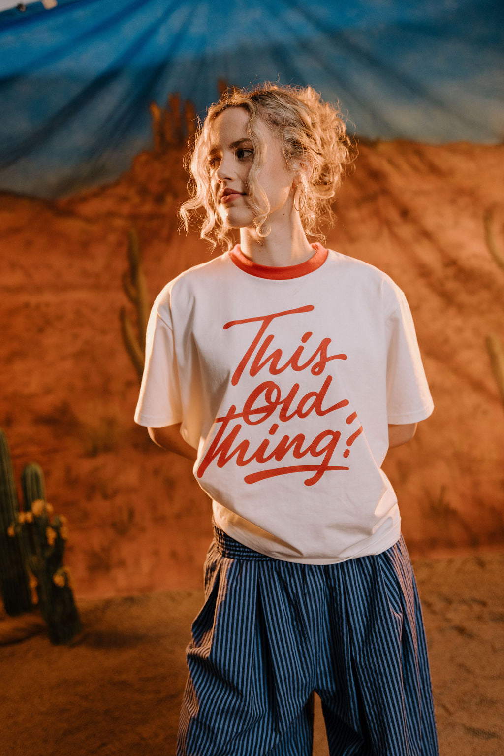 Annie - This Old Thing Tee - White/Red