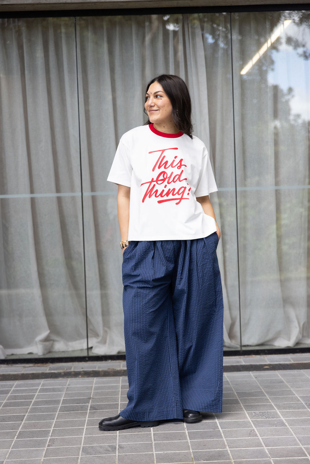 Annie - This Old Thing Tee - White/Red