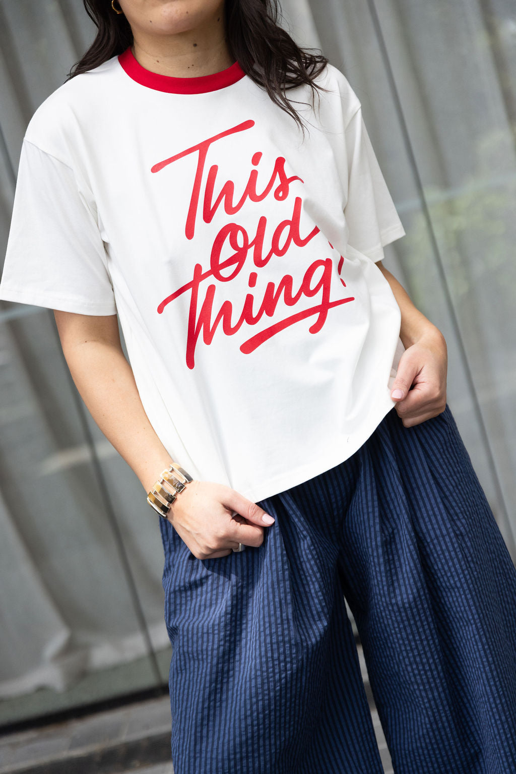 Annie - This Old Thing Tee - White/Red