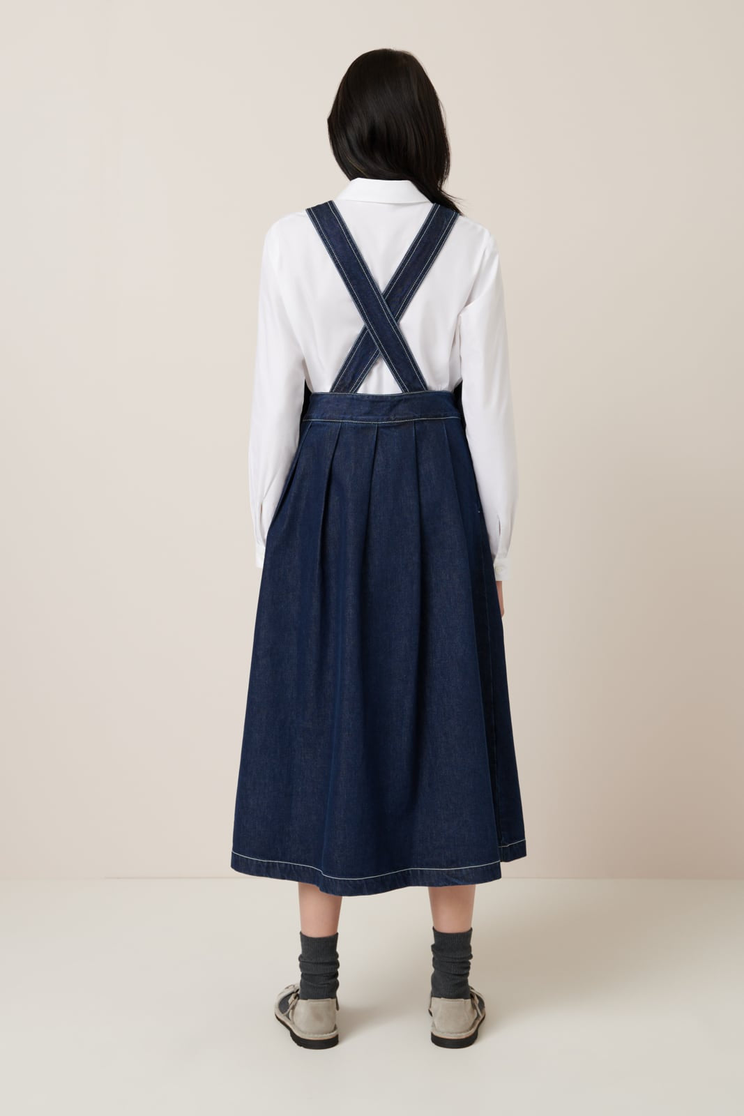 LAST ONE | Kowtow - Apron Dress - Indigo