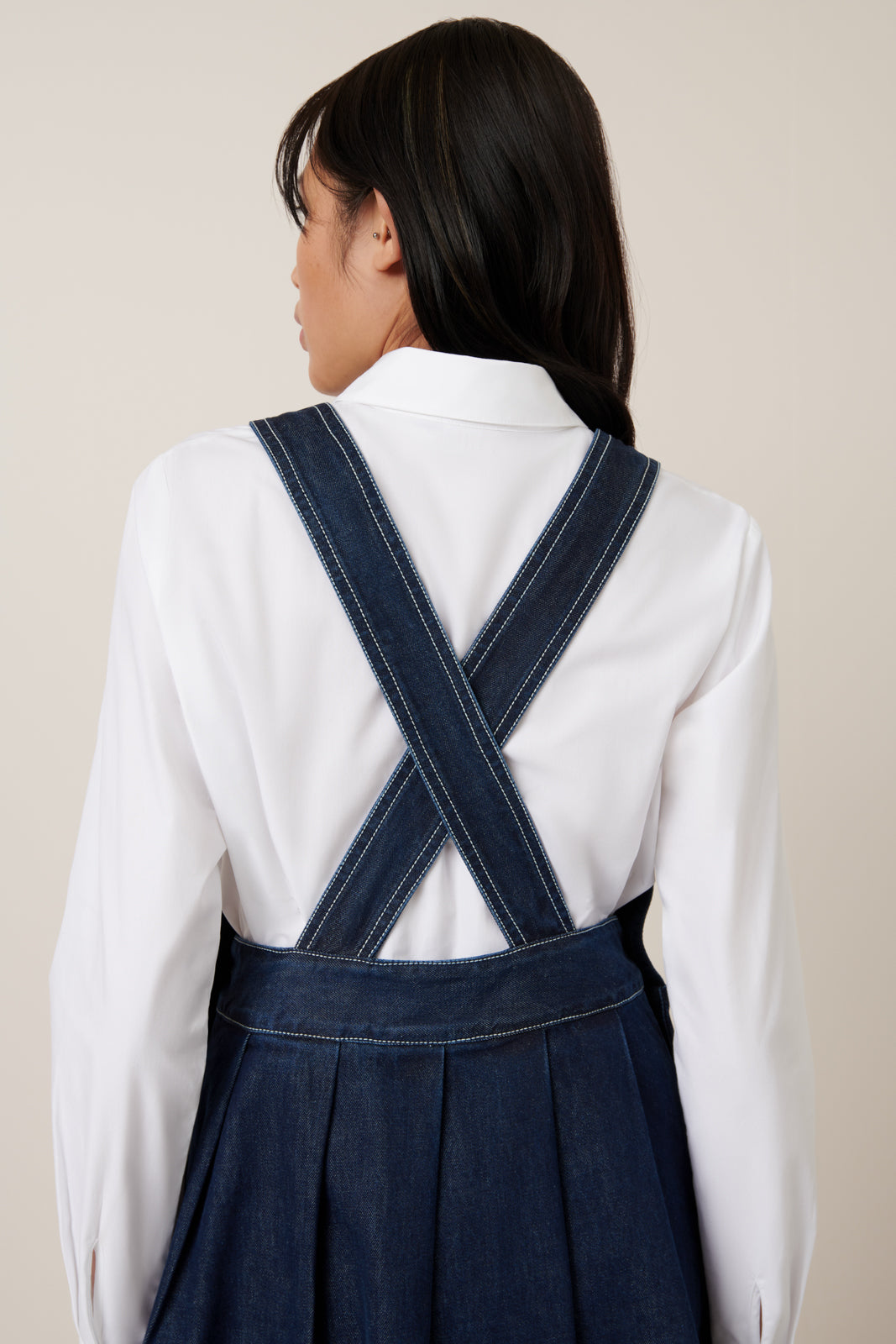LAST ONE | Kowtow - Apron Dress - Indigo
