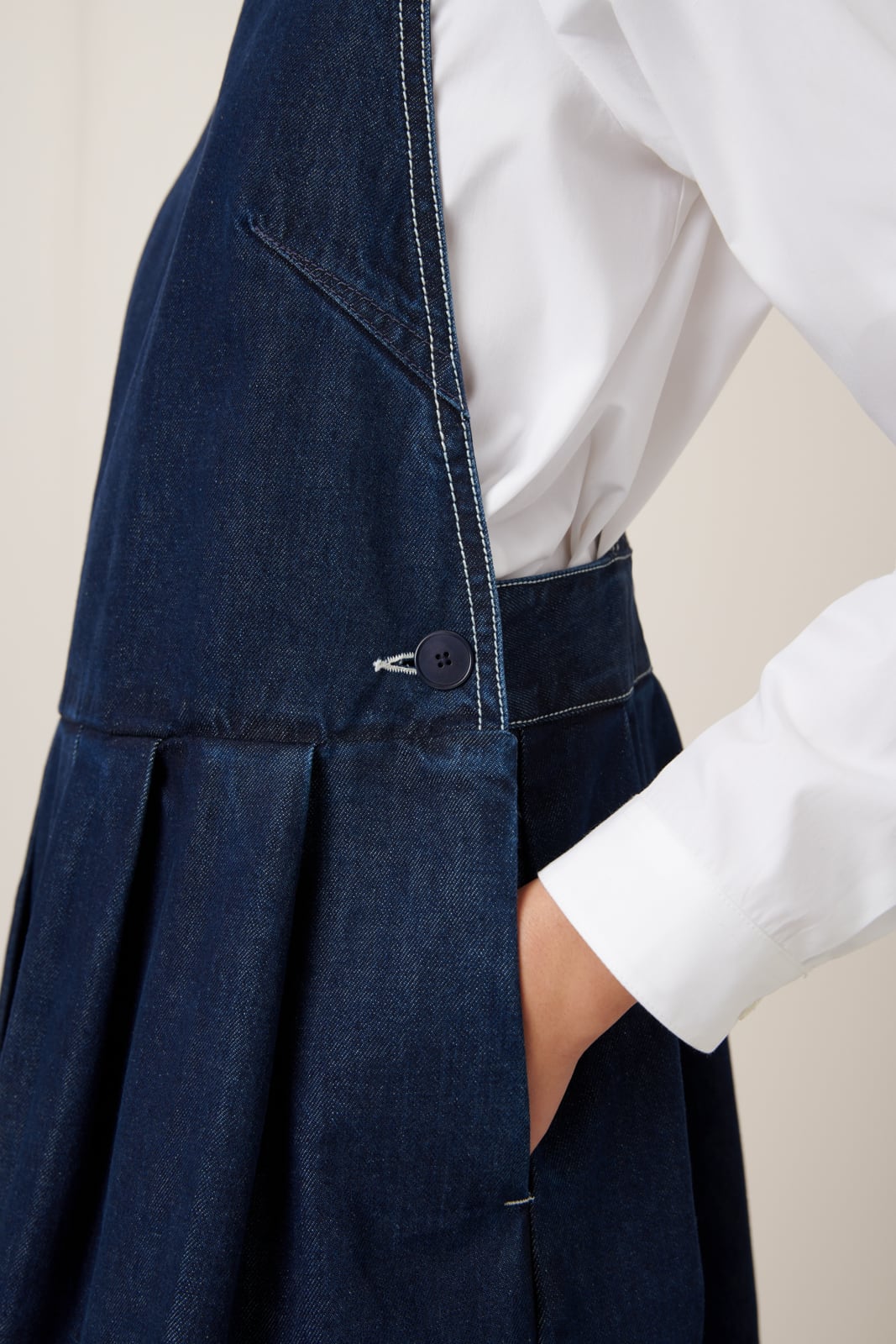 LAST ONE | Kowtow - Apron Dress - Indigo