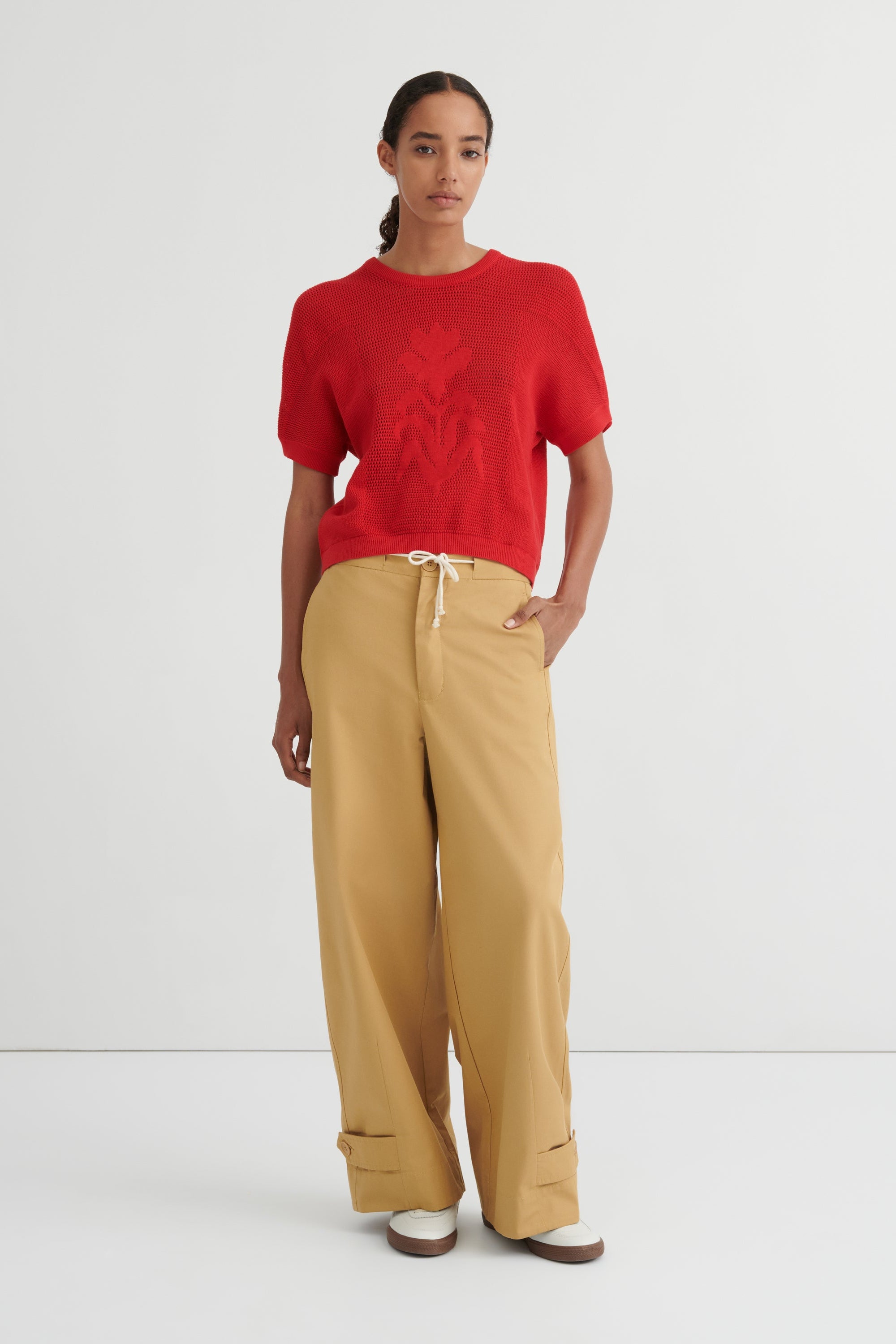 Kowtow - Ariel Top - Poppy Red