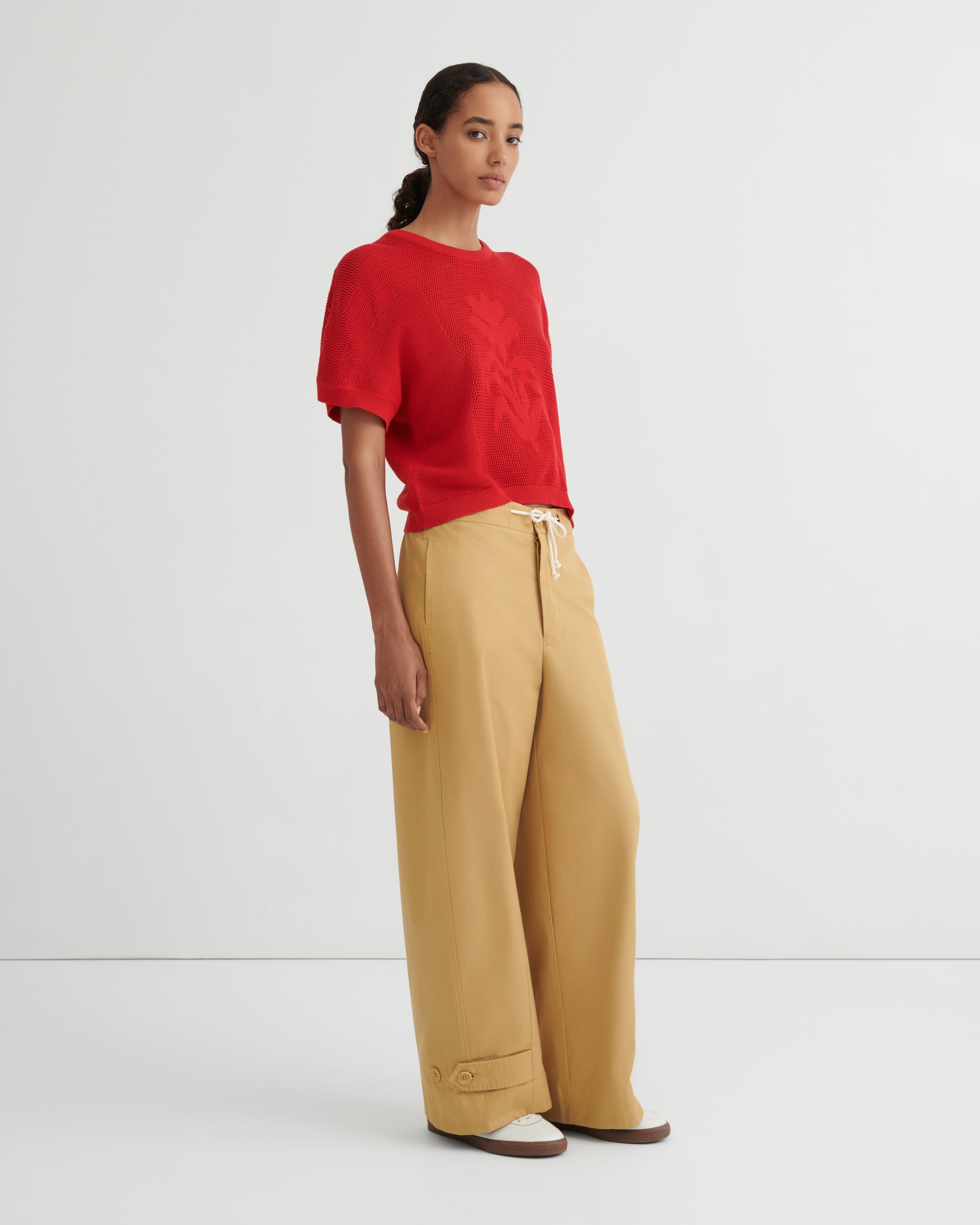 Kowtow - Ariel Top - Poppy Red