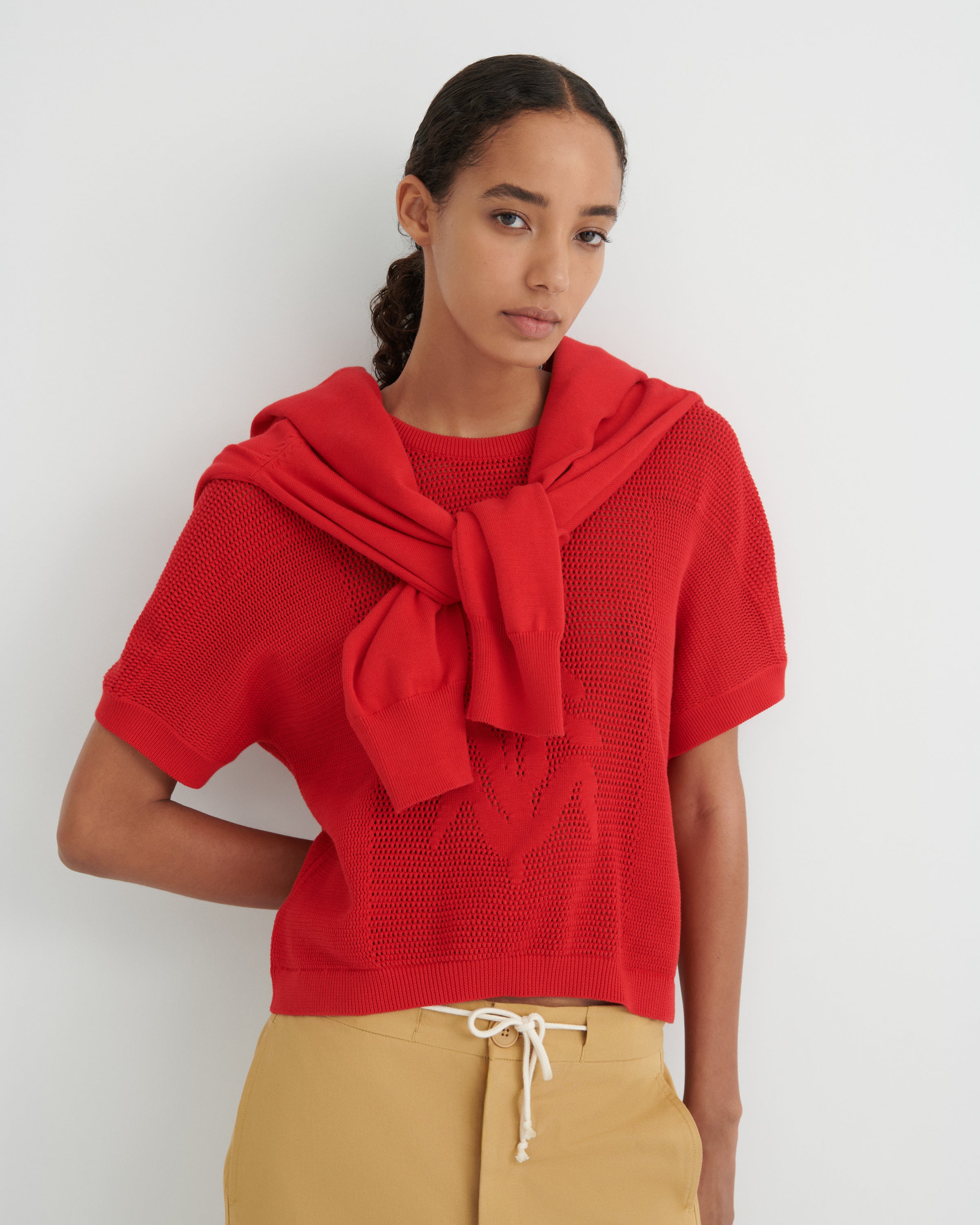 Kowtow - Ariel Top - Poppy Red