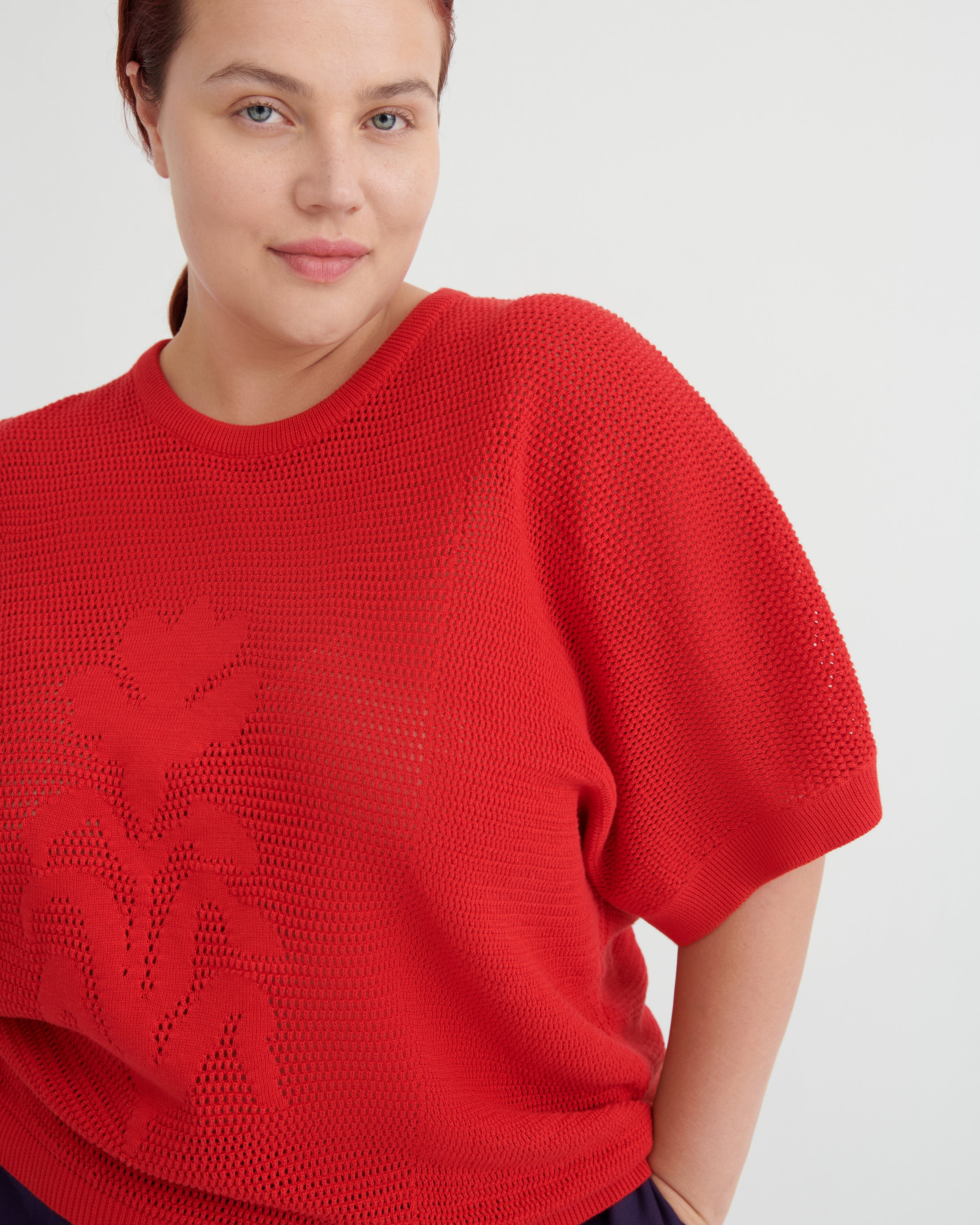 Kowtow - Ariel Top - Poppy Red