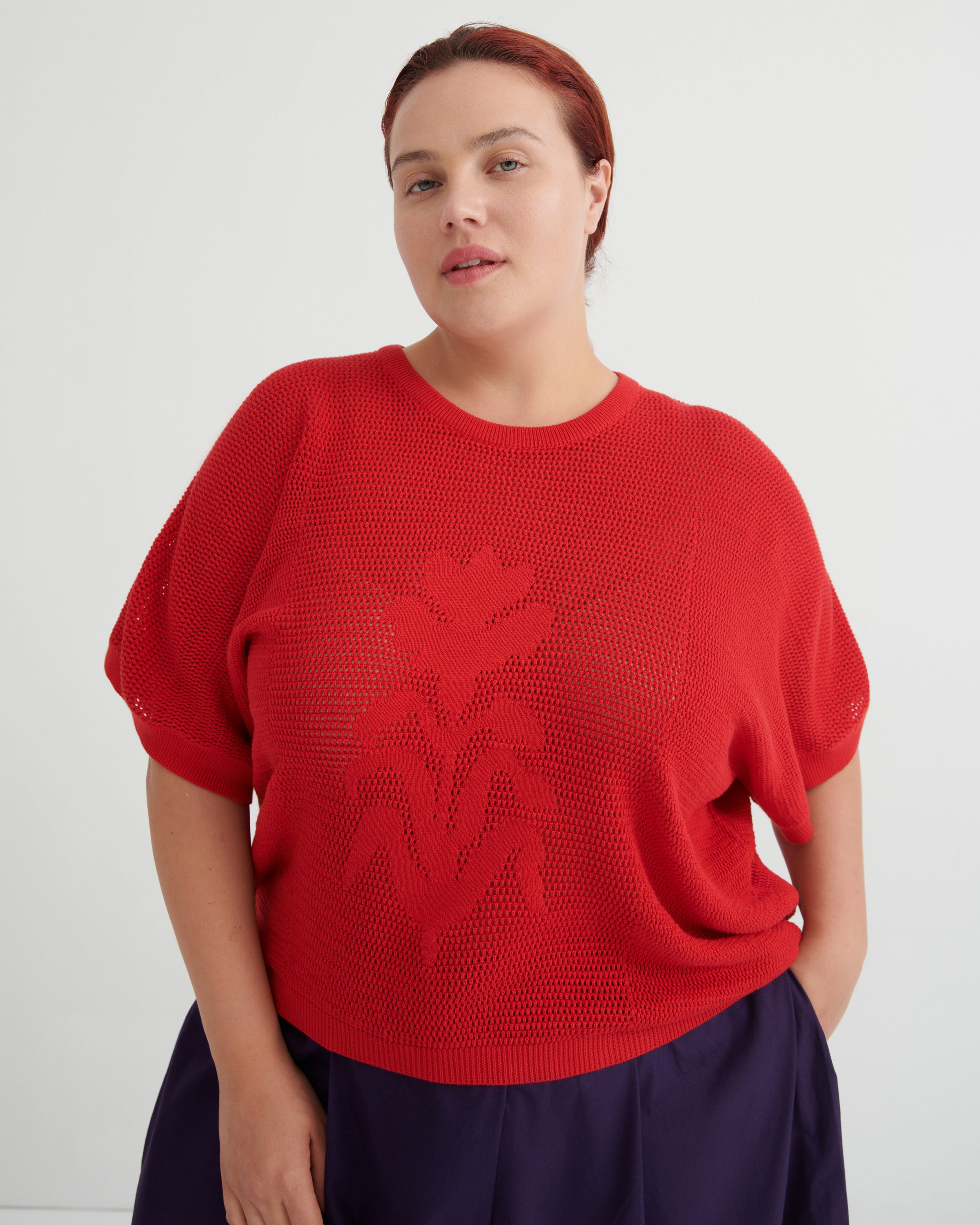 Kowtow - Ariel Top - Poppy Red