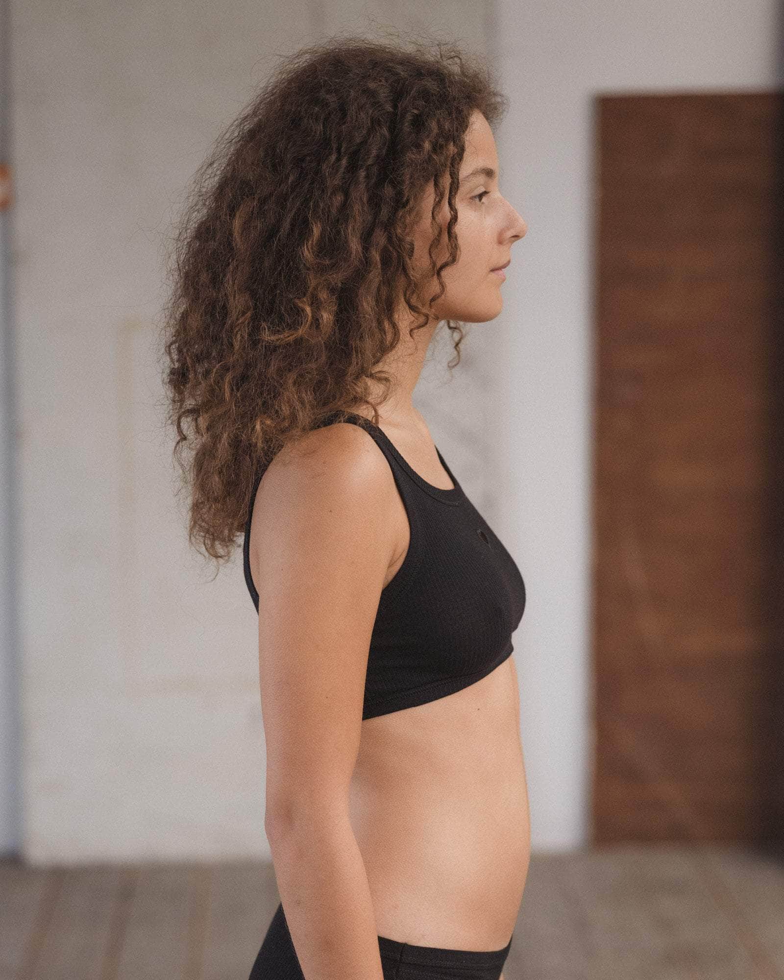 Baserange - Heart Bra - Black