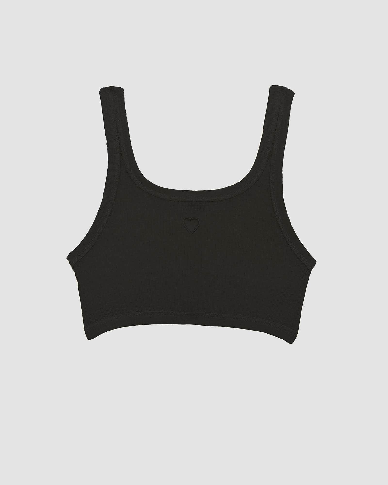 Baserange - Heart Bra - Black