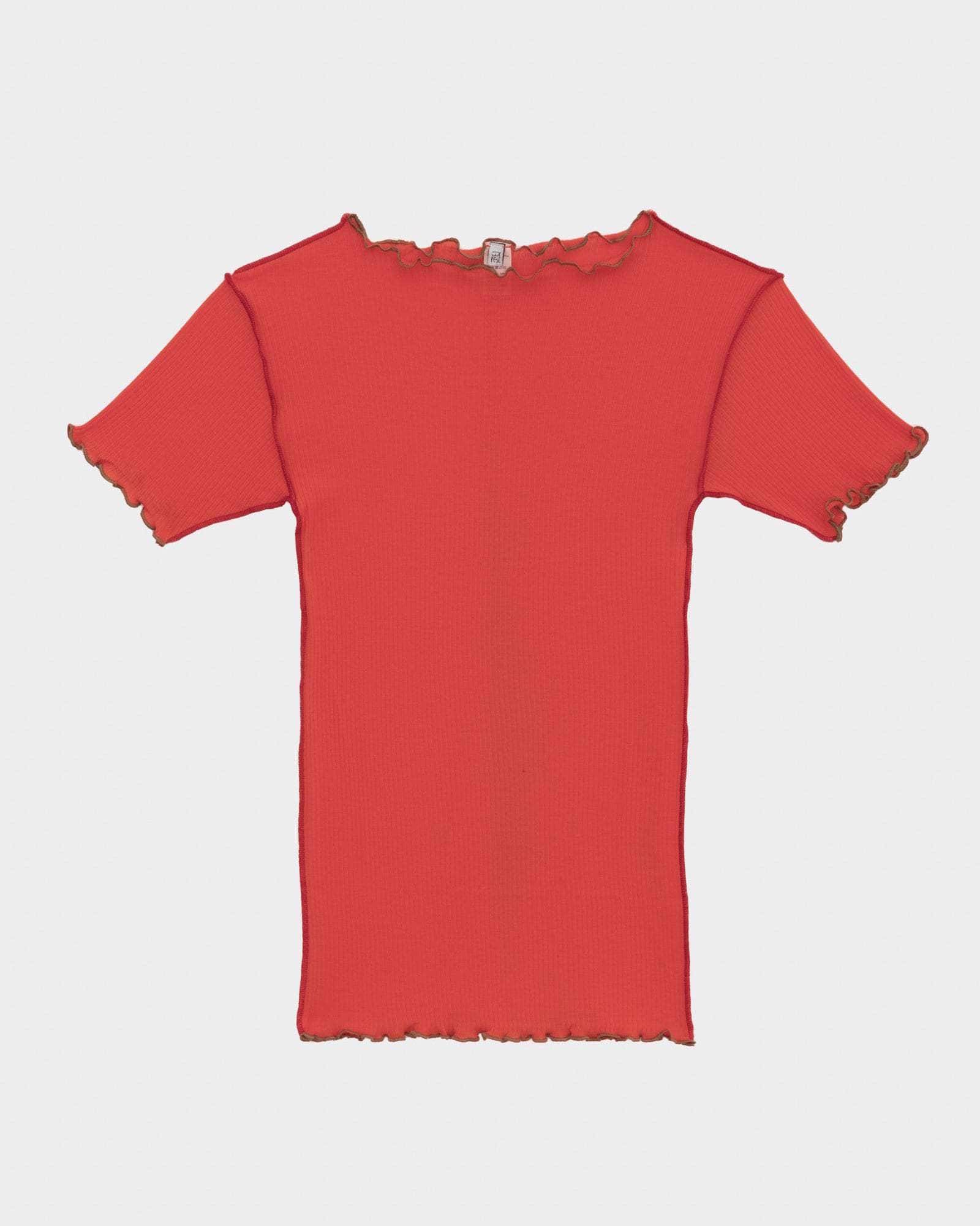 Baserange - Vein Tee Shirt - My Red/Brown