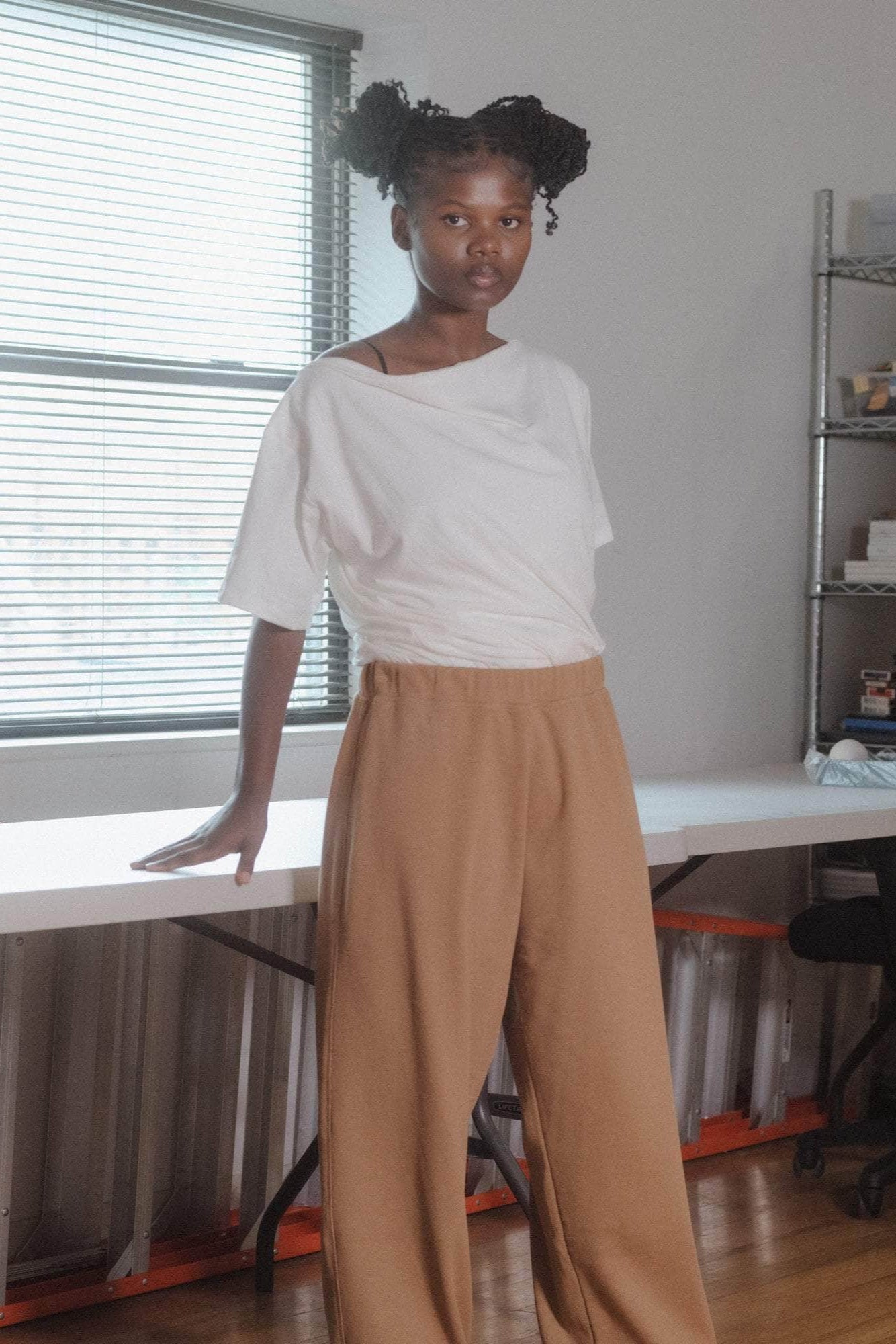 Baserange - Turn Tee Shirt - Organic Cotton Jersey - Undyed