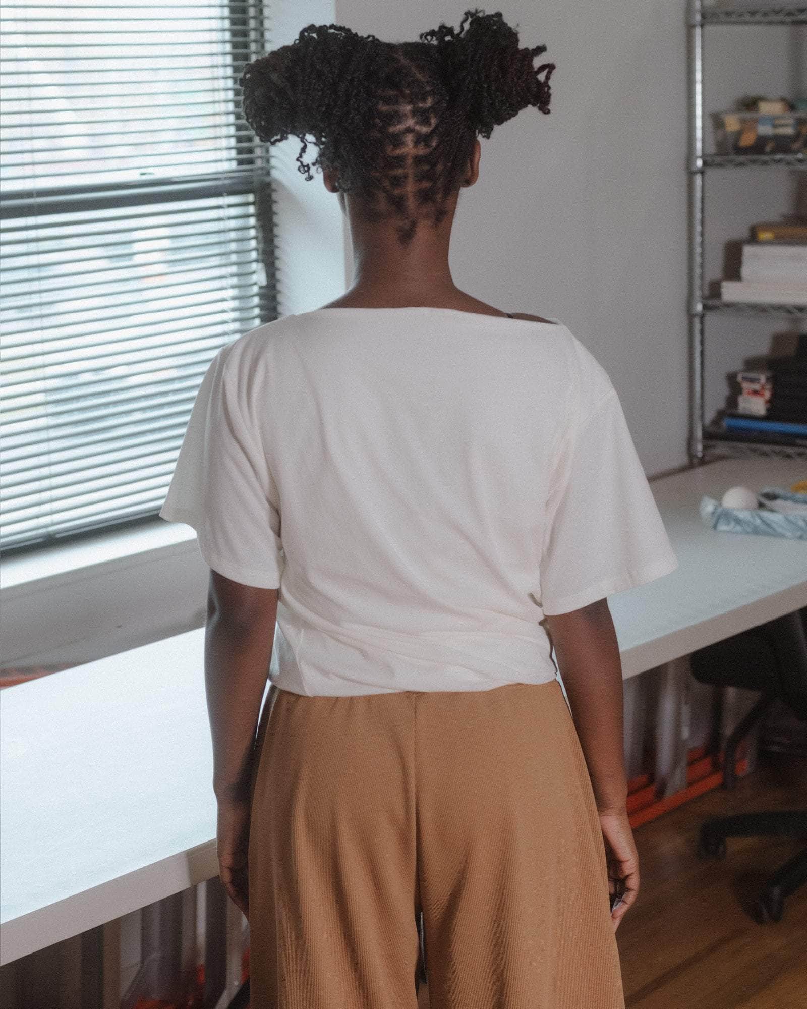 Baserange - Turn Tee Shirt - Organic Cotton Jersey - Undyed