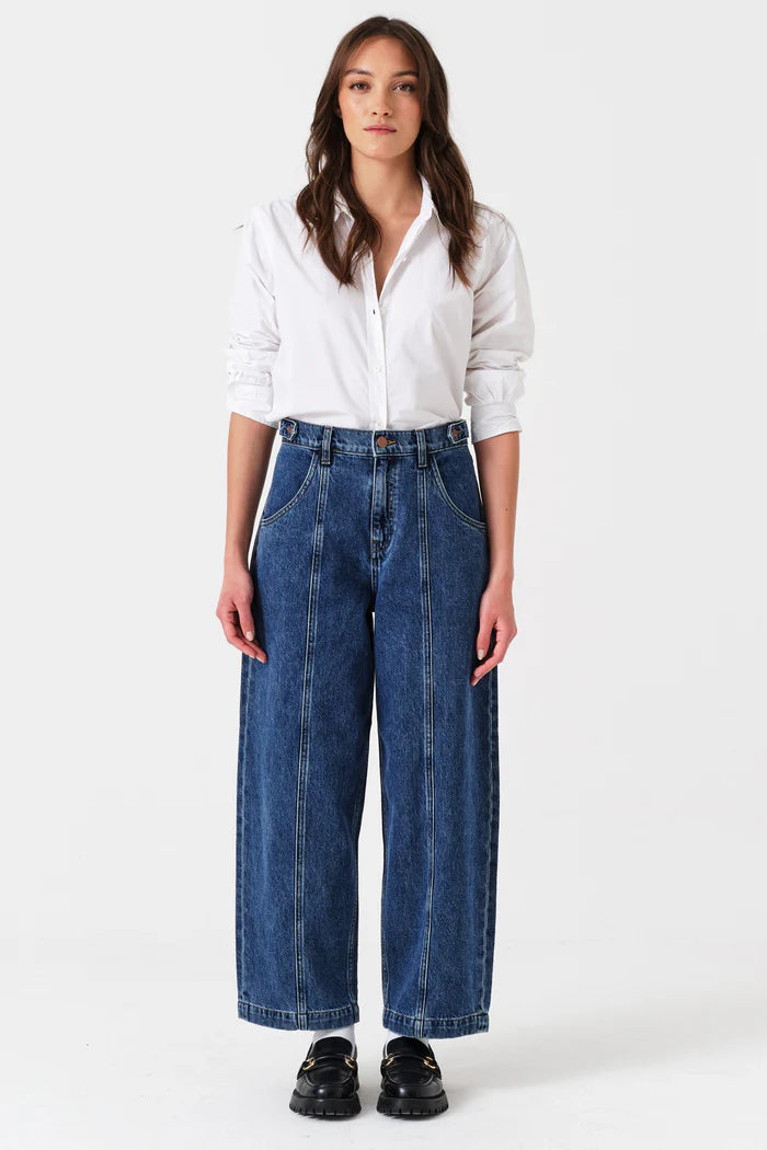 Seventy + Mochi - Cami Wide Barrel Leg Jean - Phoenix