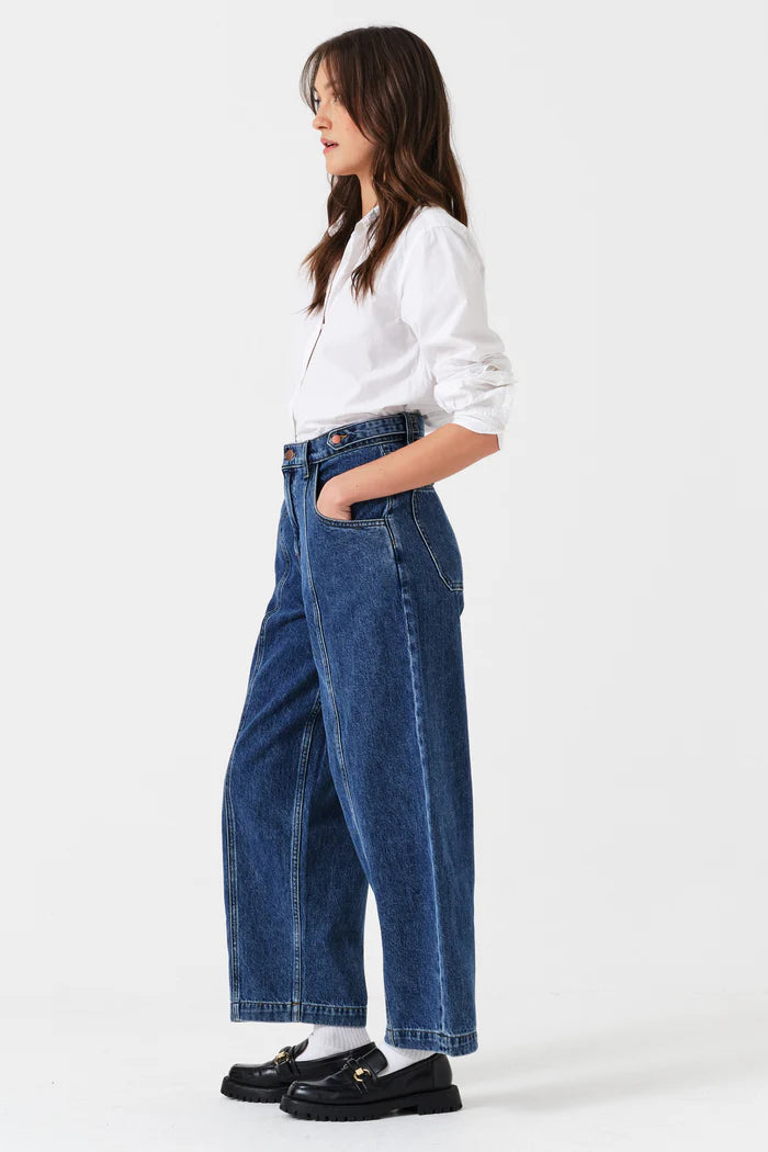 Seventy + Mochi - Cami Wide Barrel Leg Jean - Phoenix