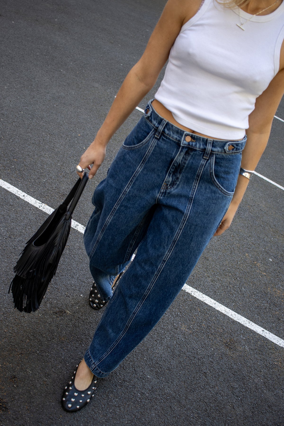 Seventy + Mochi - Cami Wide Barrel Leg Jean - Phoenix