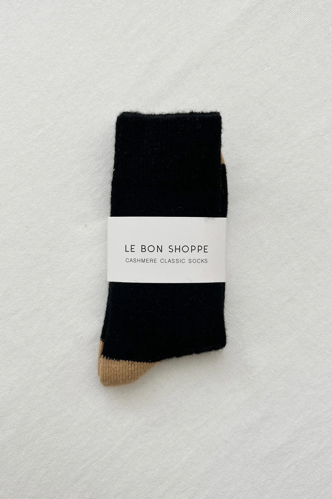 Le Bon Shoppe - Classic Cashmere Socks - Black