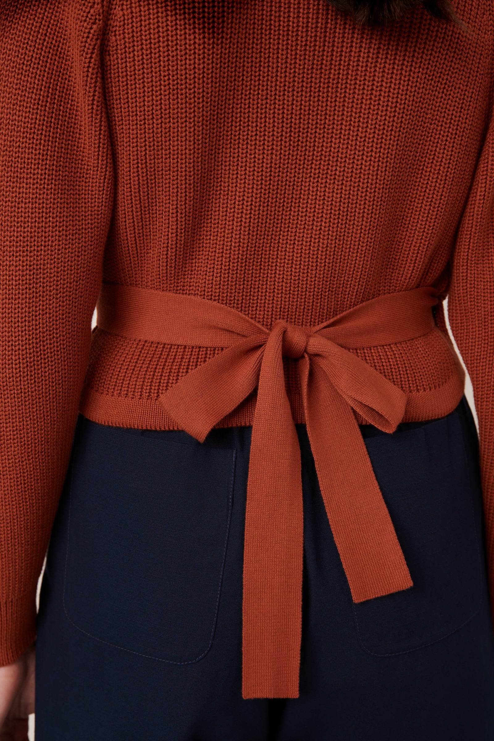 Kowtow - Composure Cardigan - Clay Red