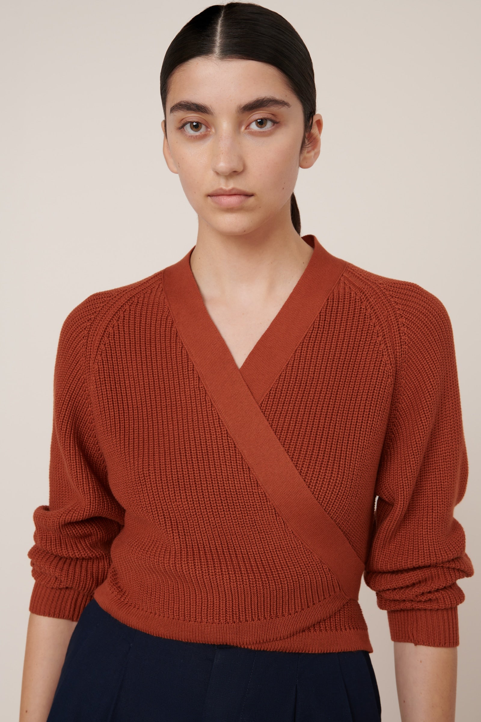 Kowtow - Composure Cardigan - Clay Red