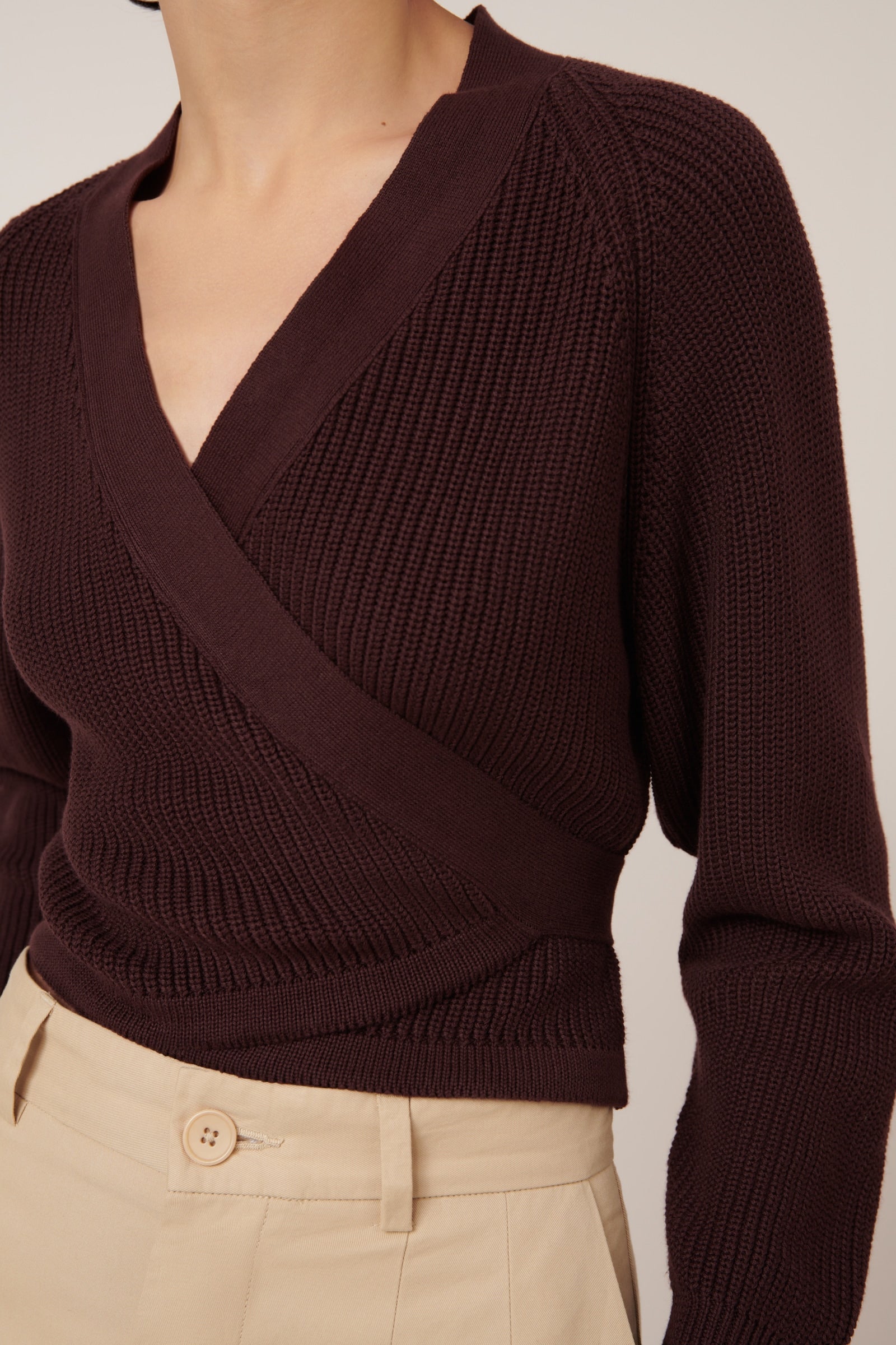 Kowtow - Composure Cardigan - Mahogany