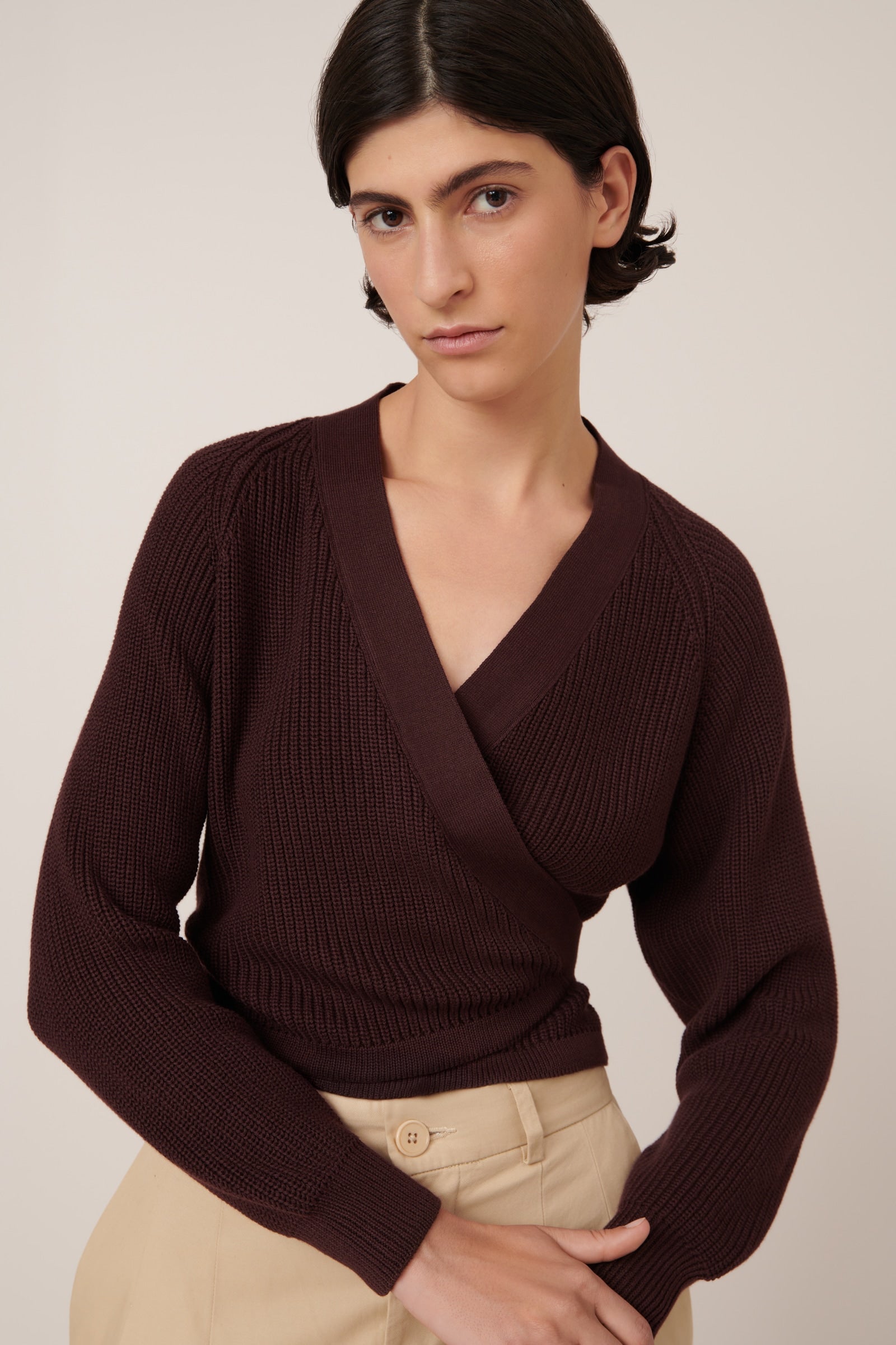 Kowtow - Composure Cardigan - Mahogany