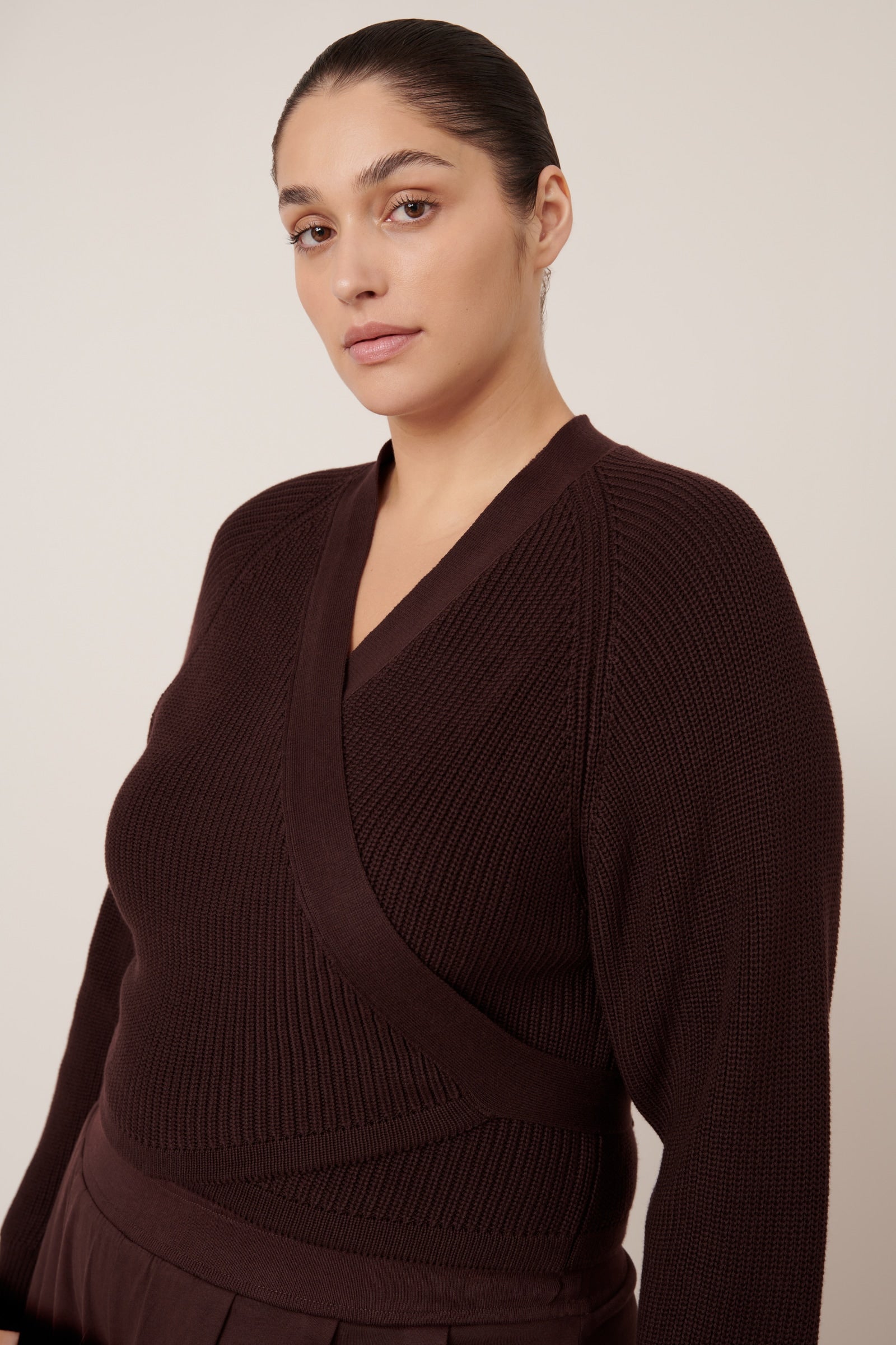 Kowtow - Composure Cardigan - Mahogany