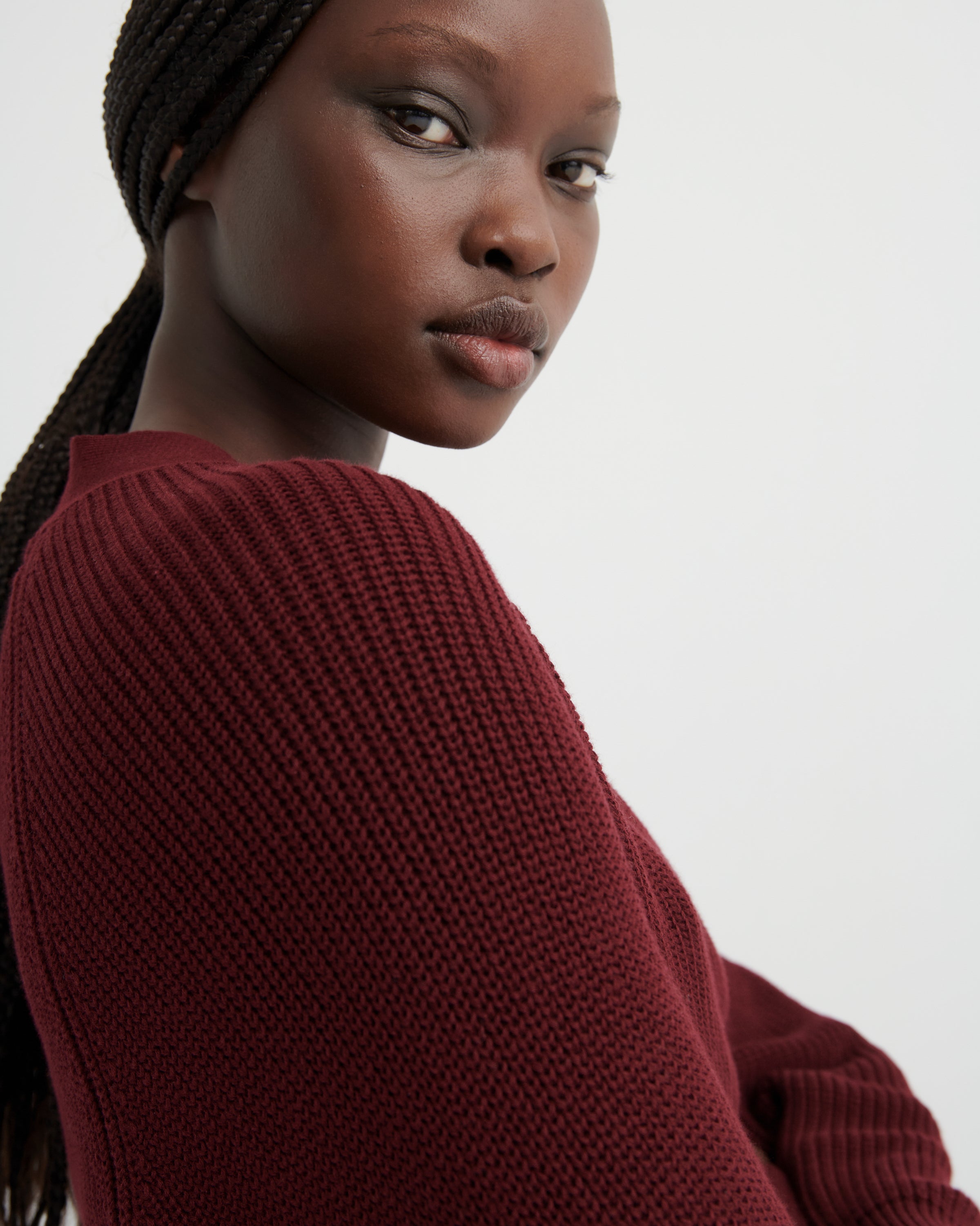 Kowtow - Composure Cardigan - Maroon