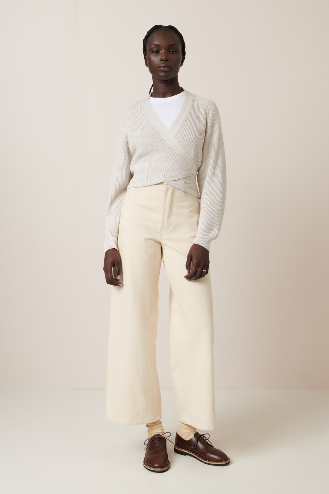 Kowtow - Composure Cardigan - Oat Melange