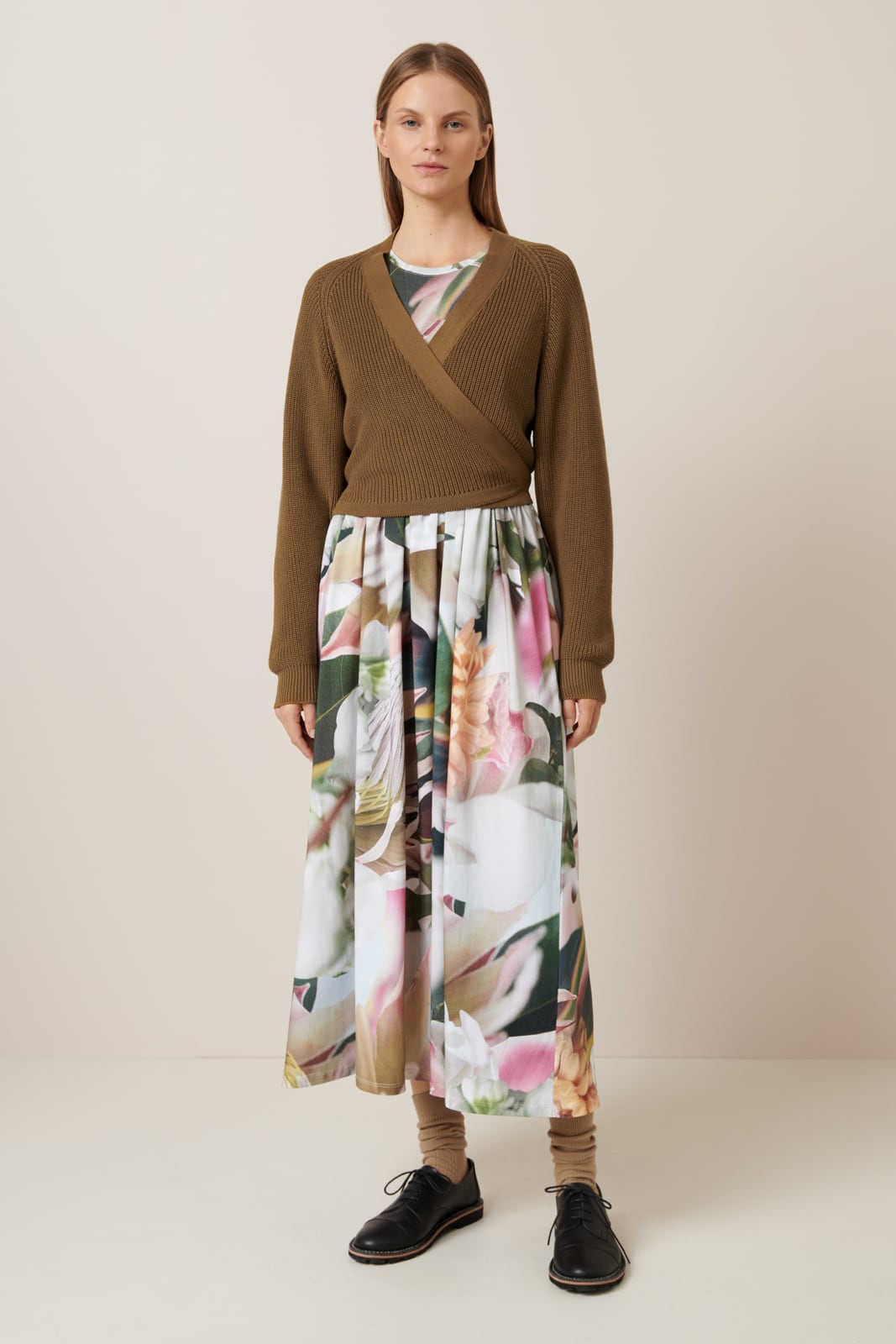 Kowtow - Composure Cardigan - Dark Spice
