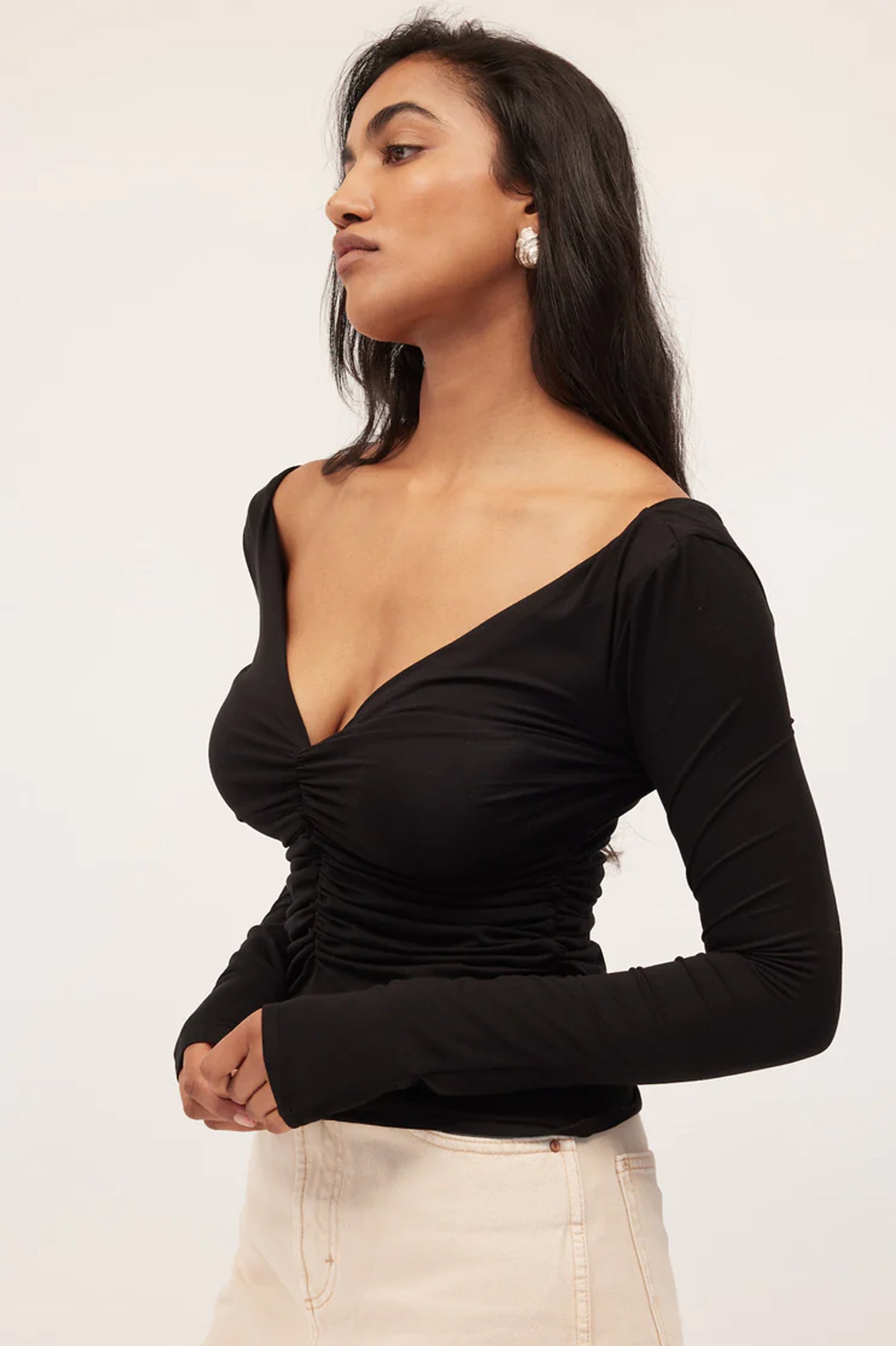 Dominique Healy - Echo Long Sleeve Tee - Black