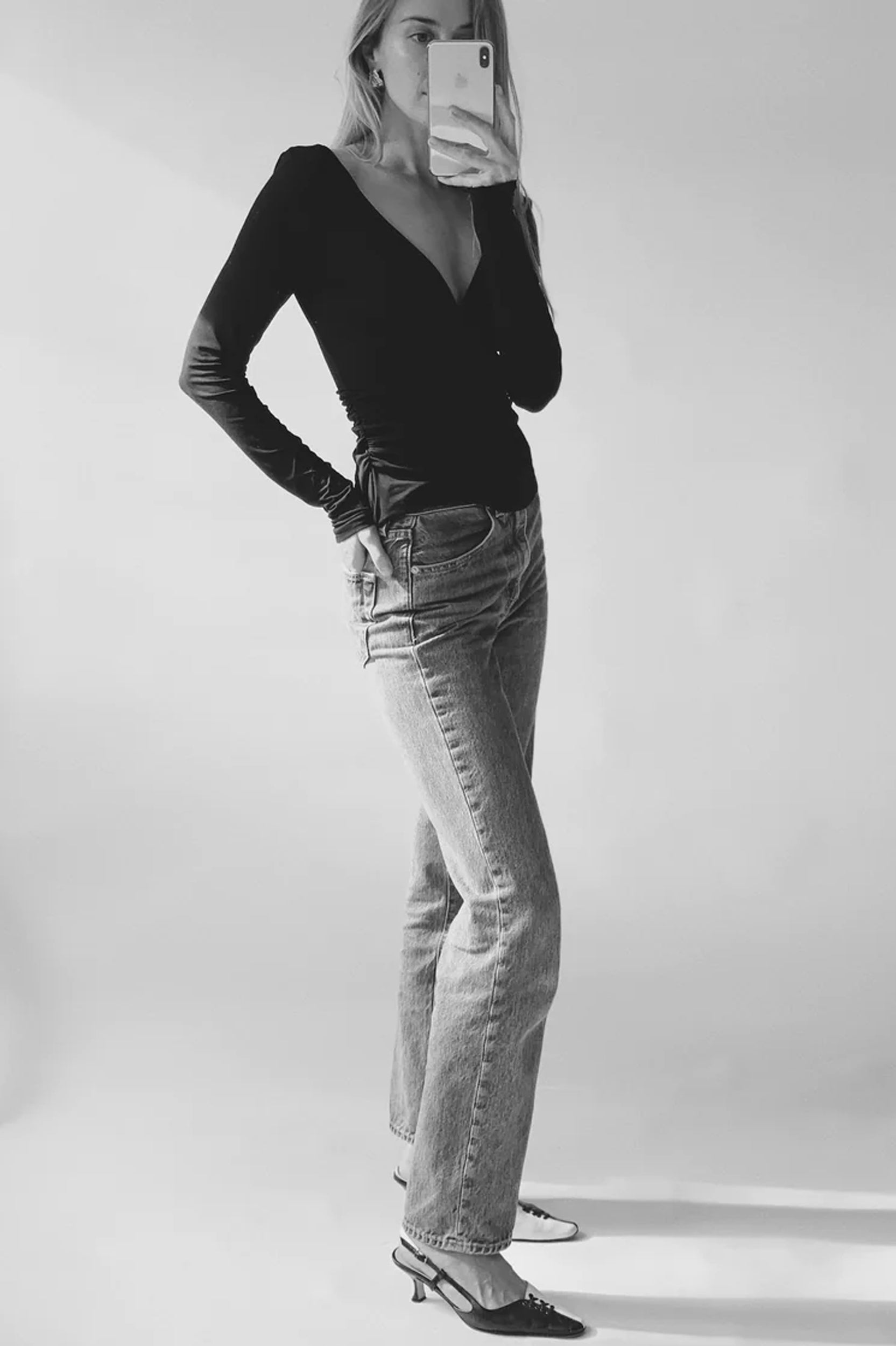 Dominique Healy - Echo Long Sleeve Tee - Black
