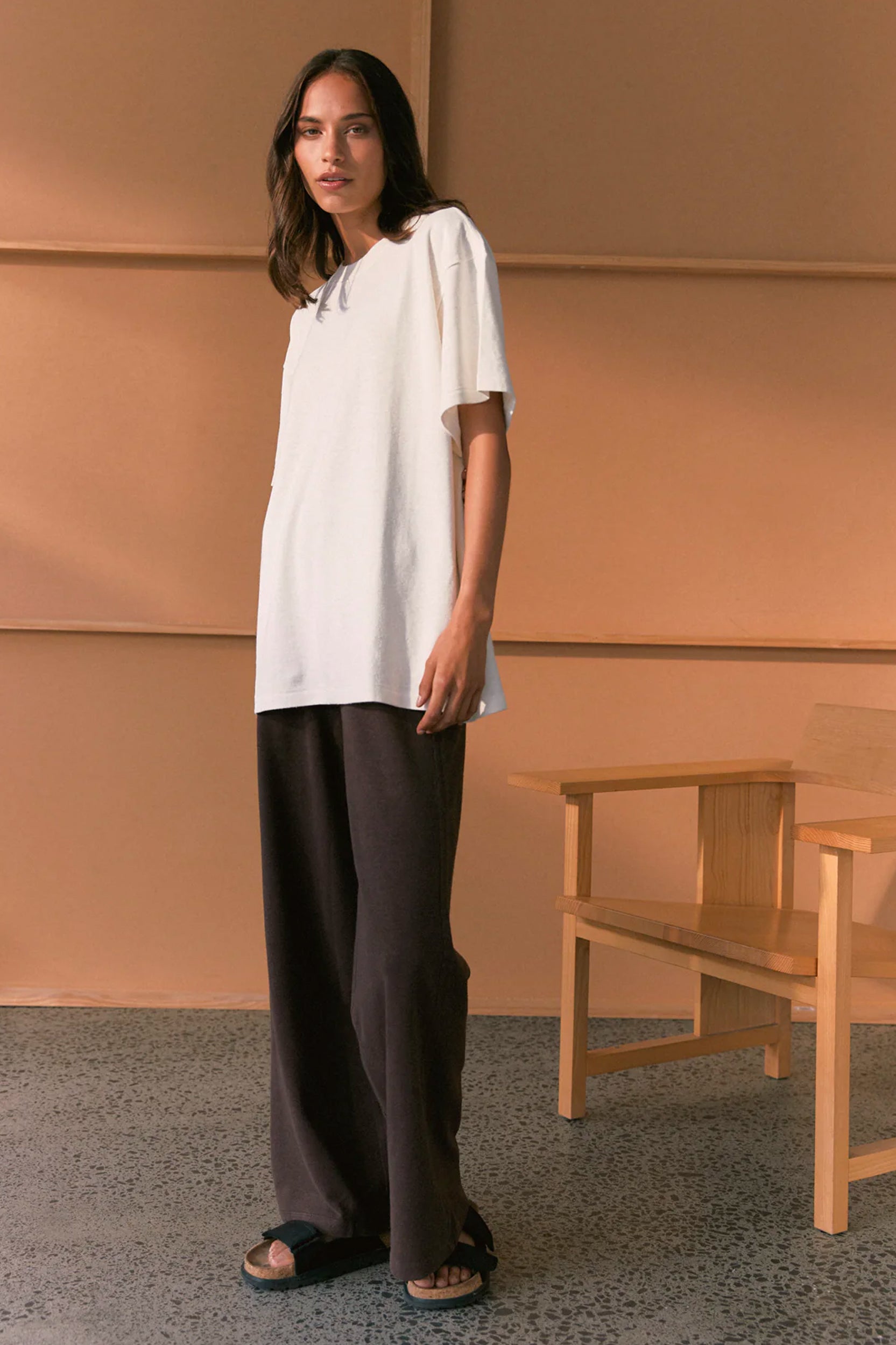 Commoners - Hemp Jersey Boy Tee - Rice White