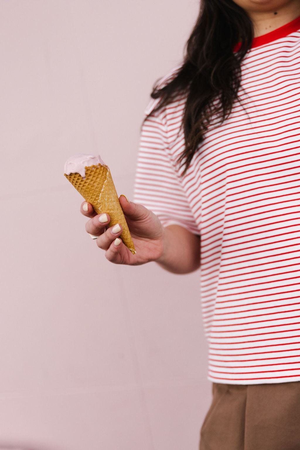 Annie - Line Up Tee - Red/White