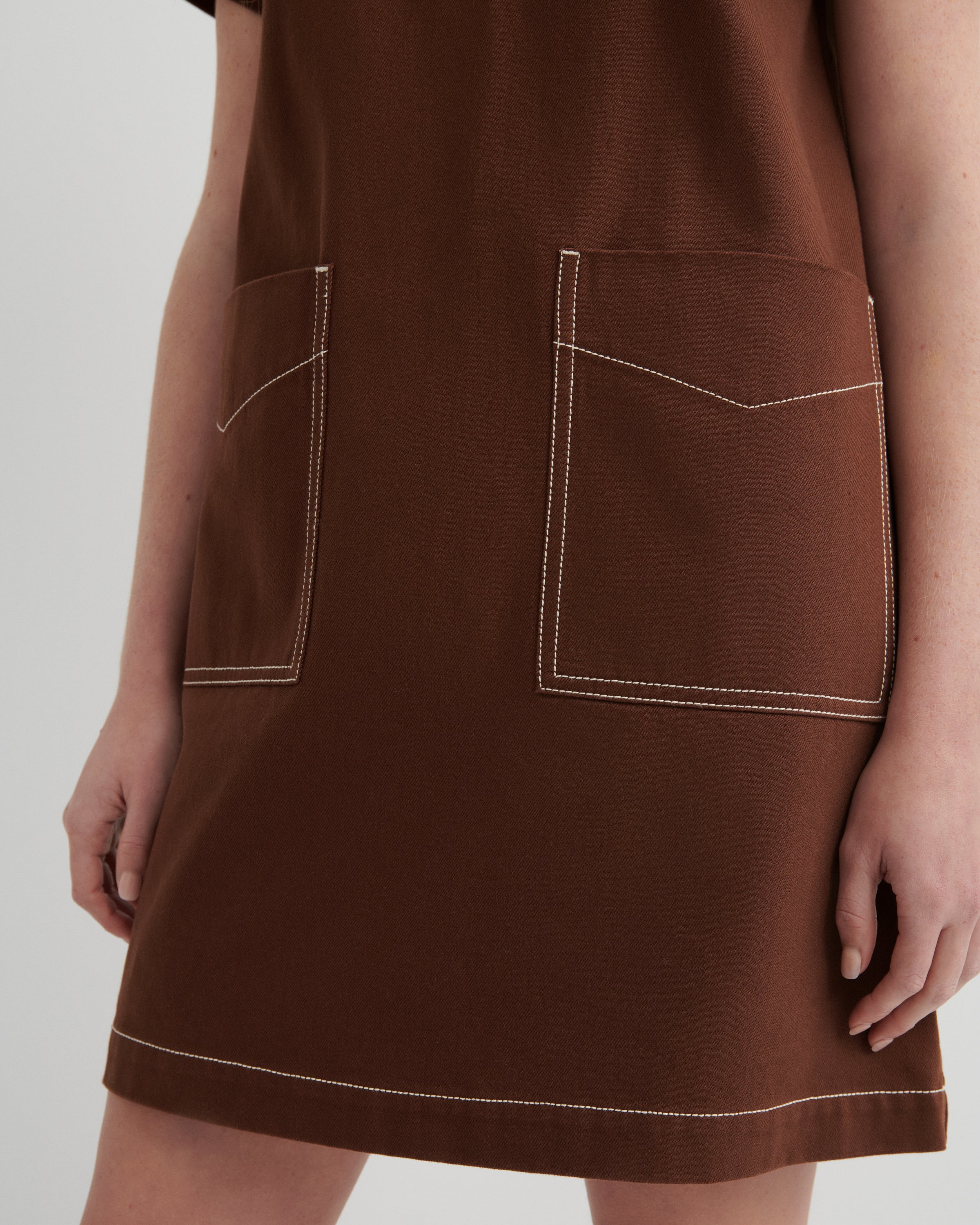 Kowtow - Foundation Dress - Brown Denim