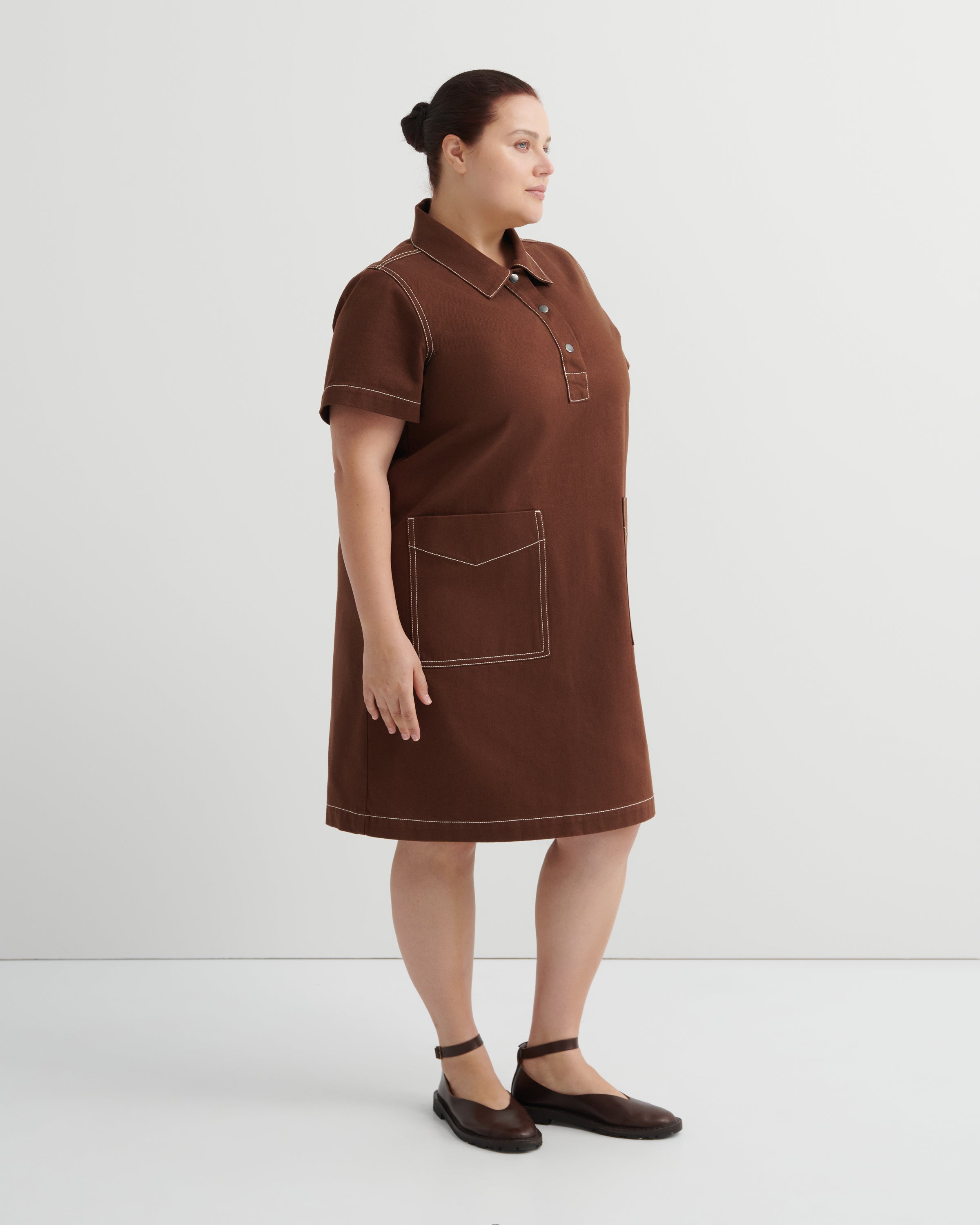 Kowtow - Foundation Dress - Brown Denim