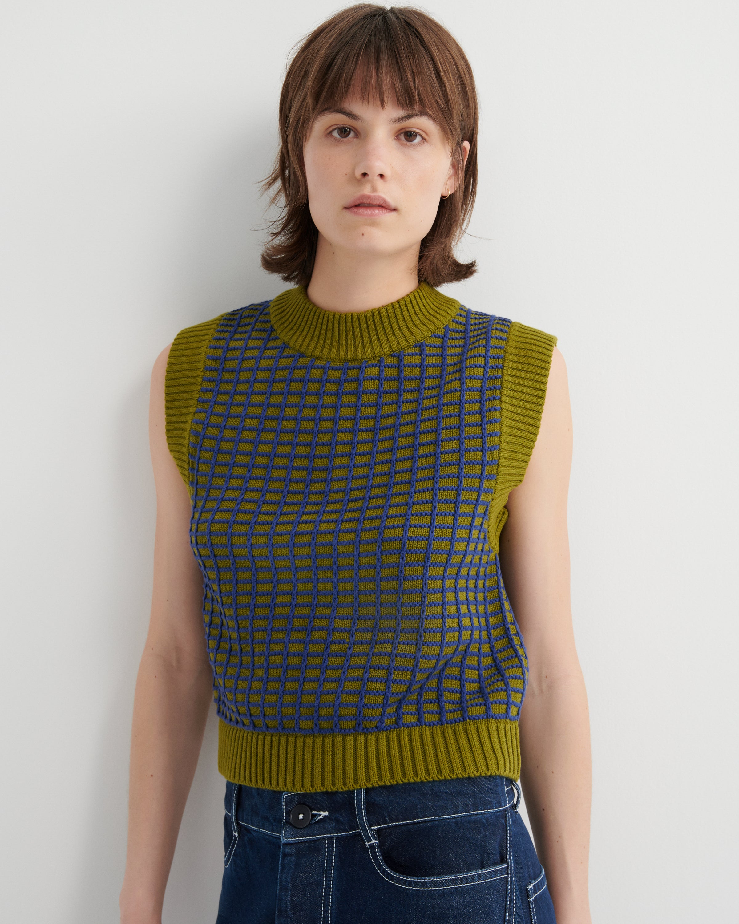 Kowtow - Grid Vest - Field
