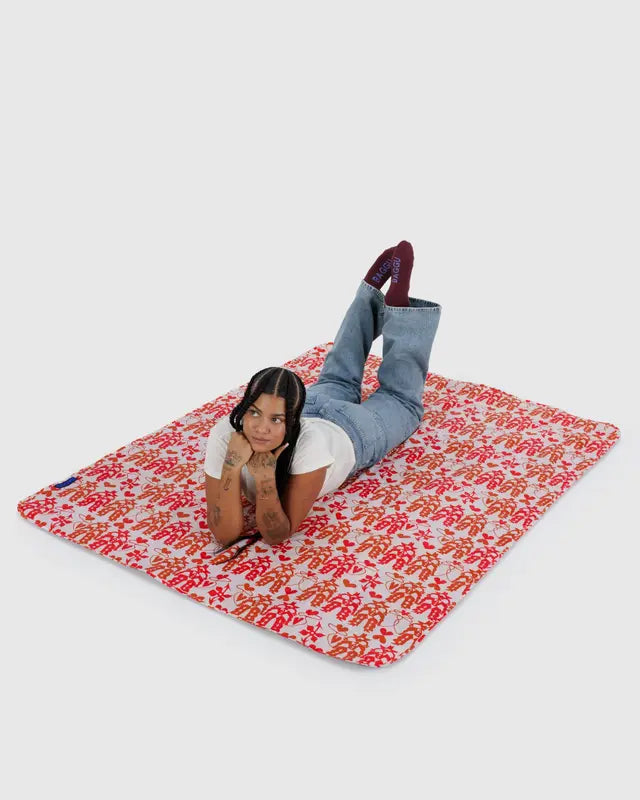 Baggu - Puffy Picnic Blanket - Cowgirl
