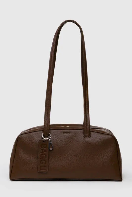 Baggu - Recycled Leather Bowler Bag - Brown