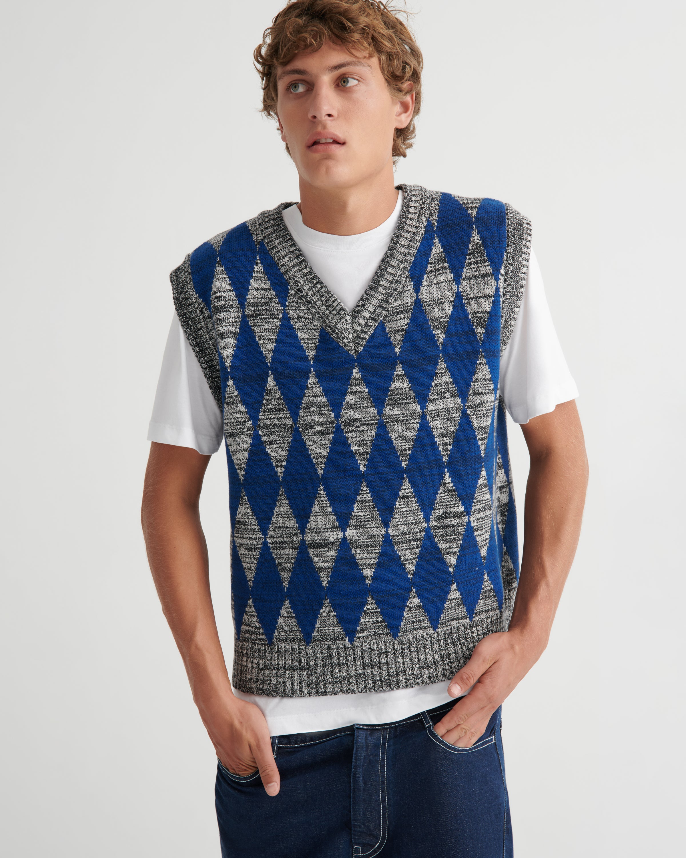 Kowtow - Jarman Vest - Diamond Jacquard