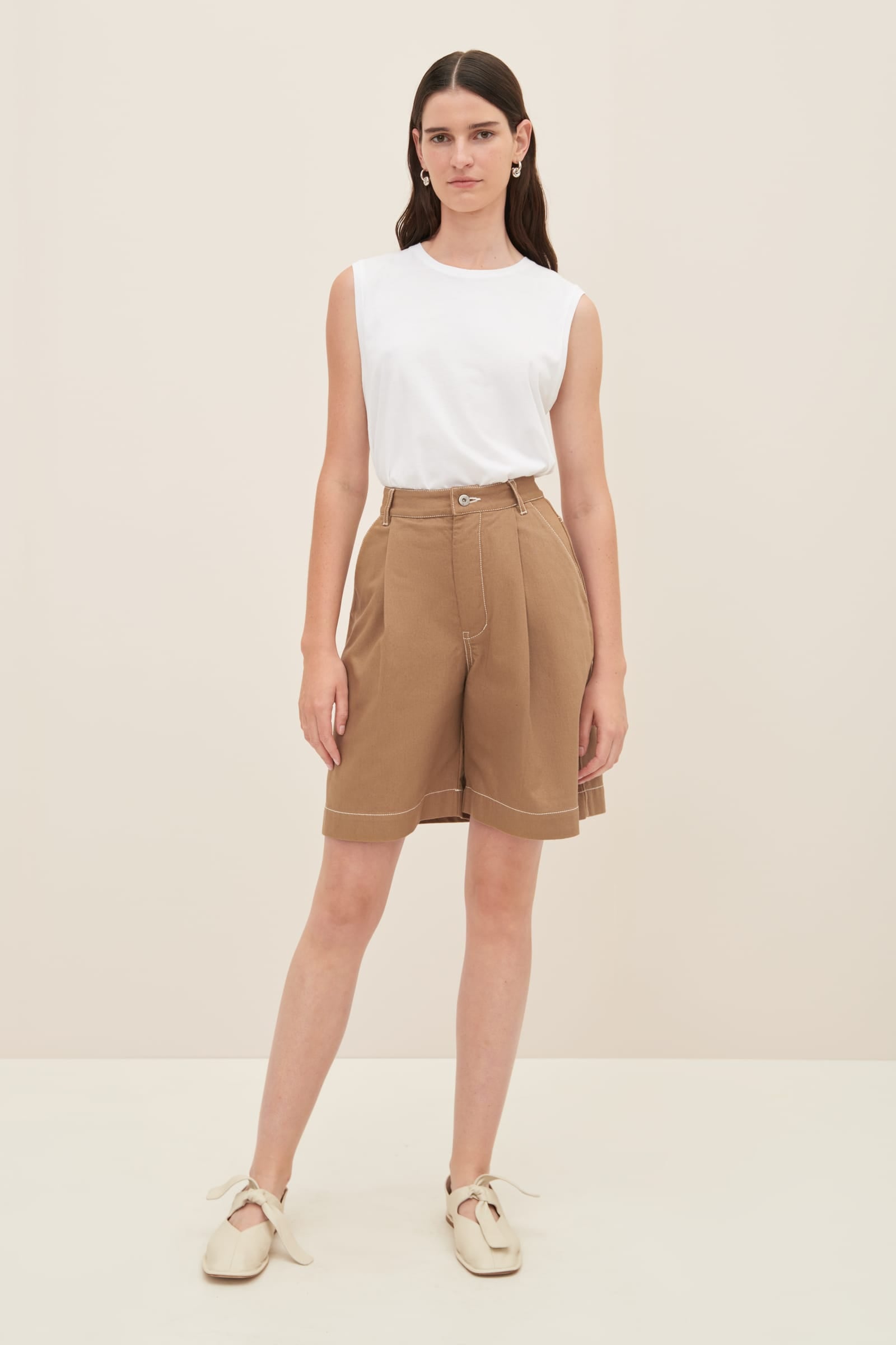 LAST ONE | Kowtow - Journey shorts - Earth Denim