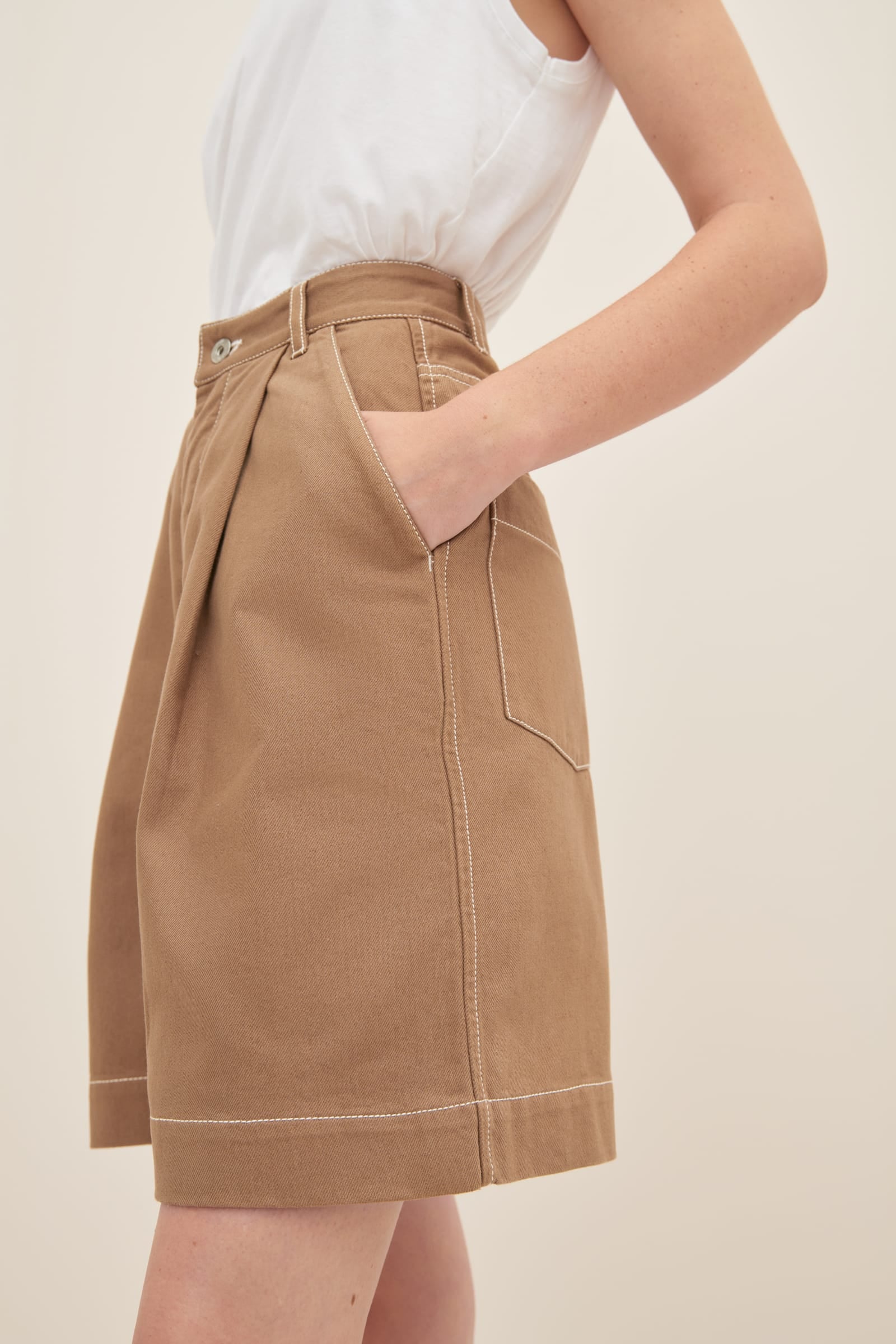 LAST ONE | Kowtow - Journey shorts - Earth Denim