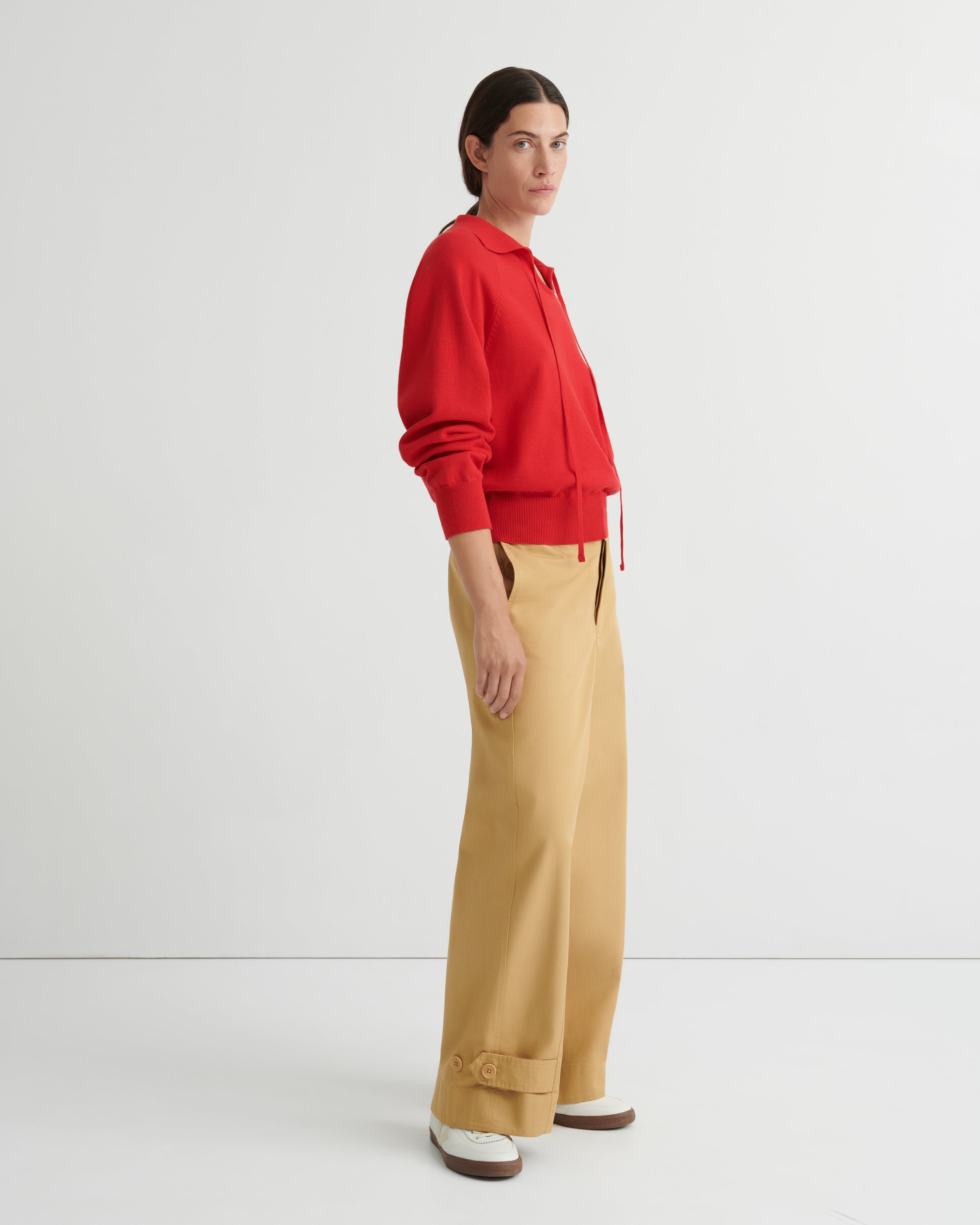 Kowtow - Keyhole Jumper - Poppy Red