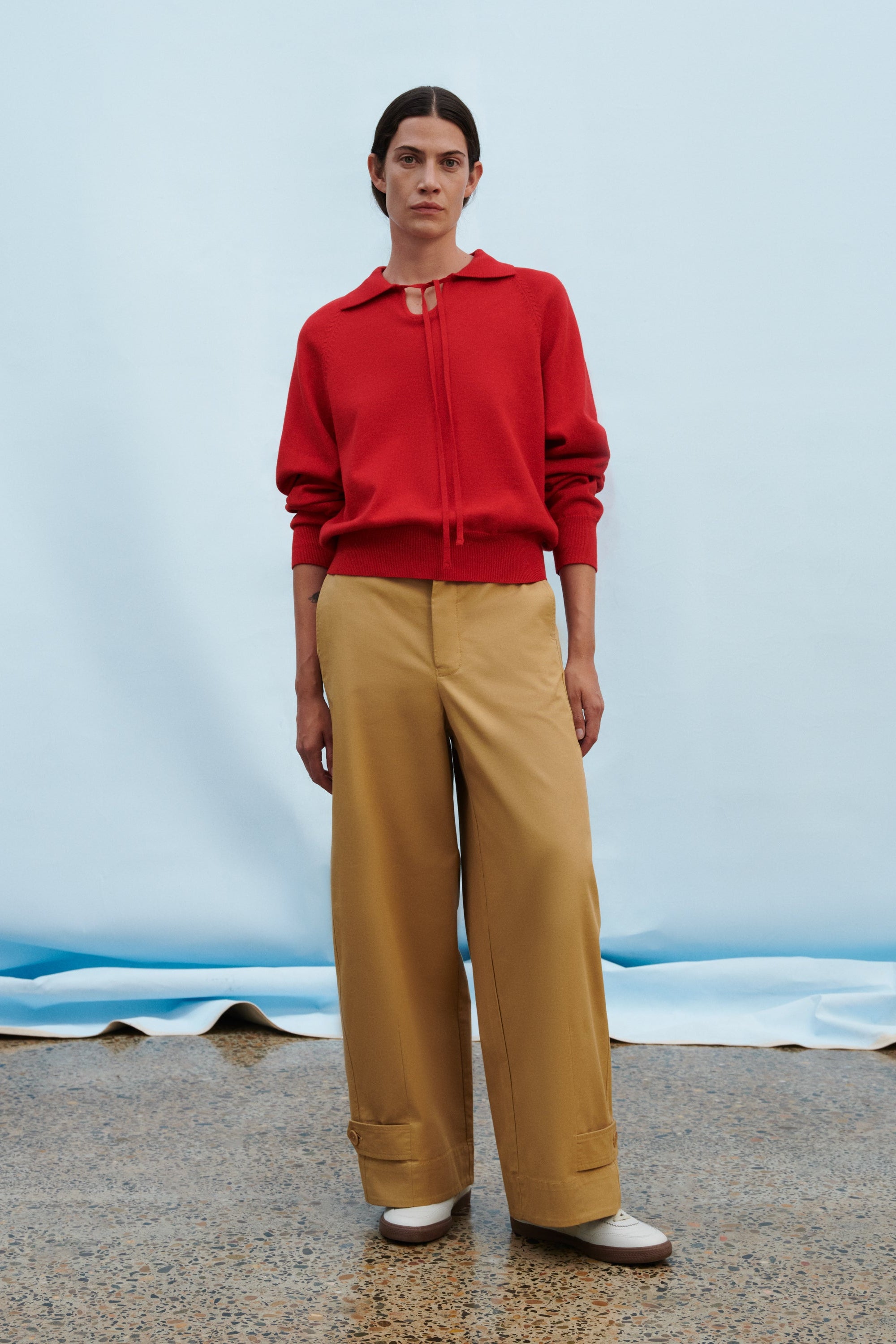 Kowtow - Keyhole Jumper - Poppy Red