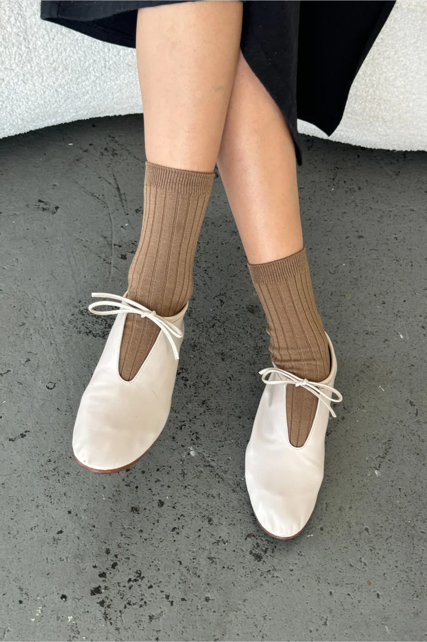 Le Bon Shoppe - Her Socks - Dark Tan