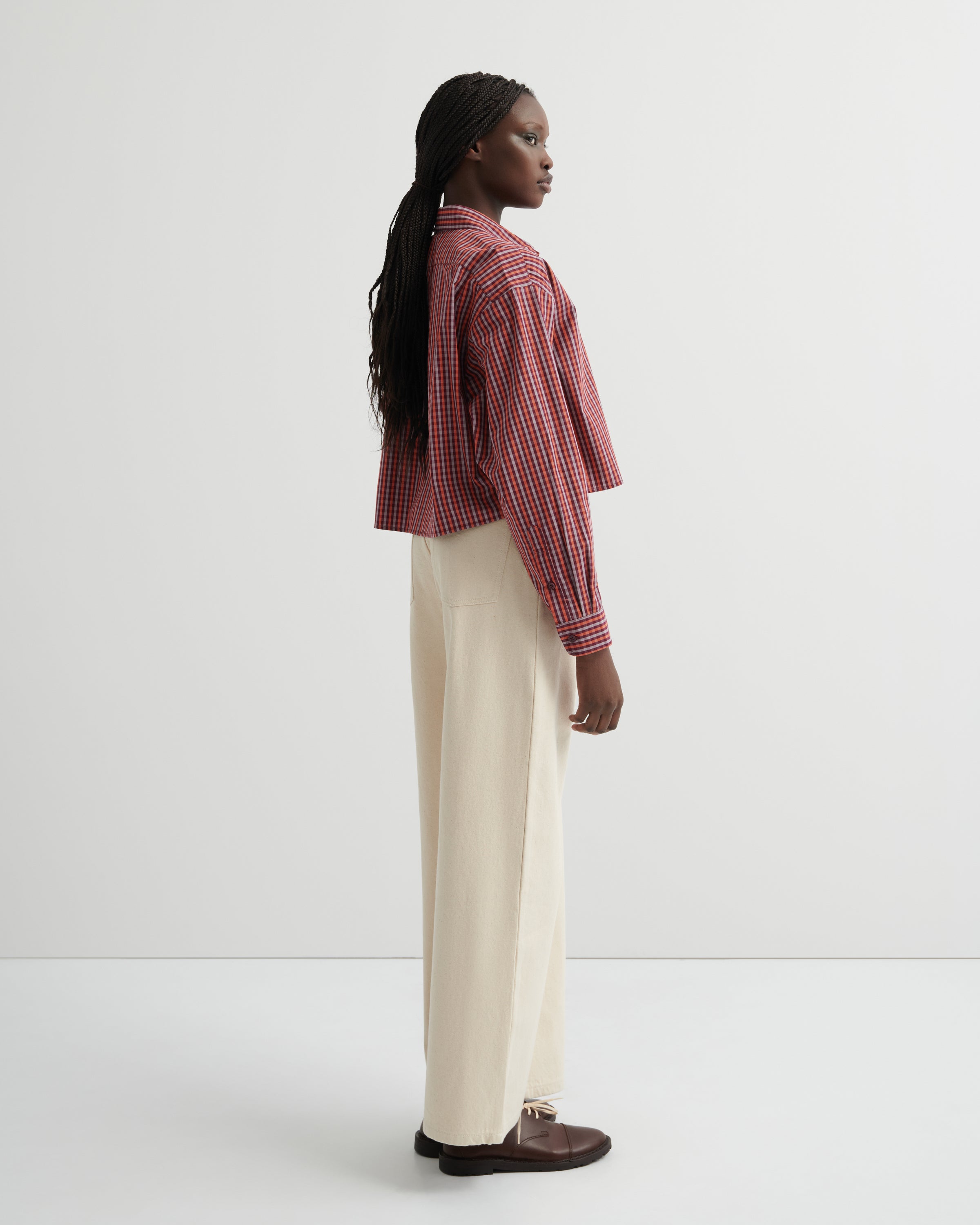 Kowtow - Lauren Shirt - Maroon Check