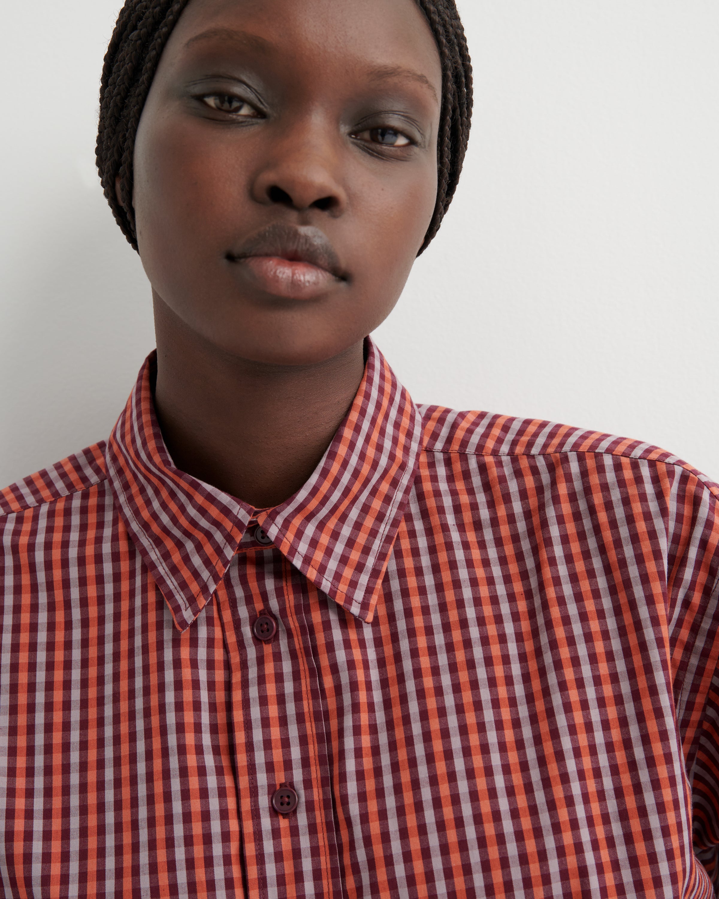 Kowtow - Lauren Shirt - Maroon Check