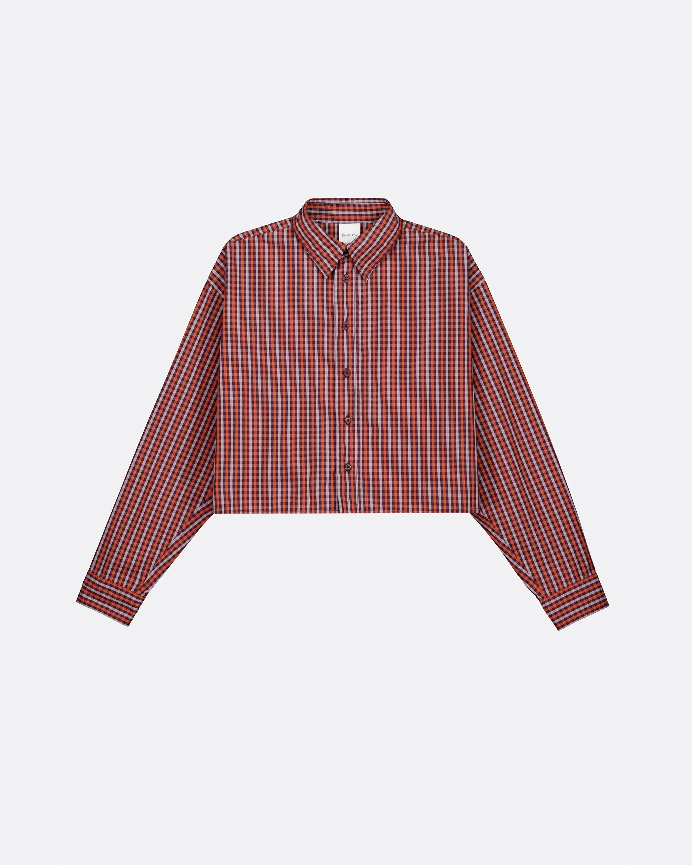 Kowtow - Lauren Shirt - Maroon Check