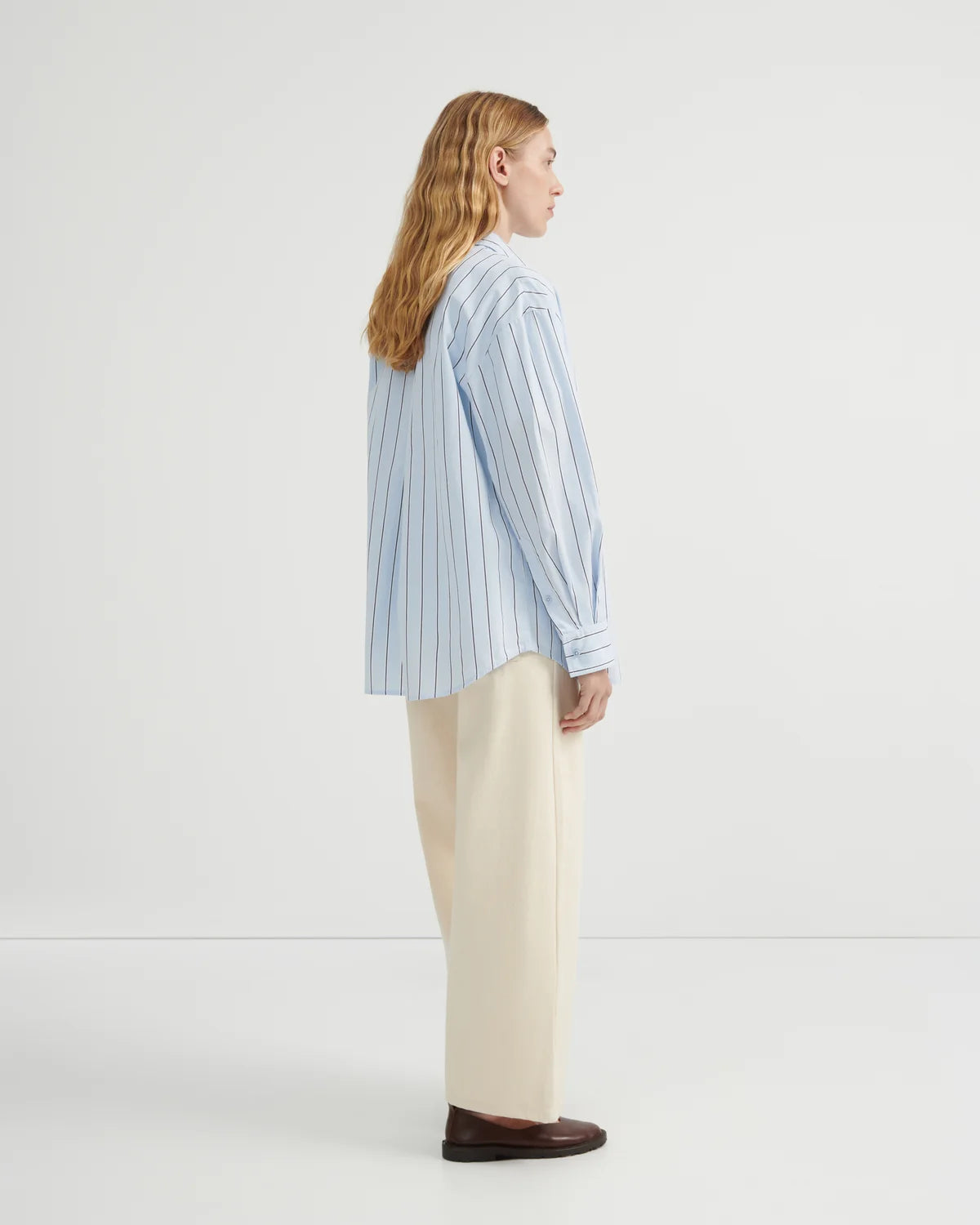 Kowtow - Maker Shirt - Cloud Stripe
