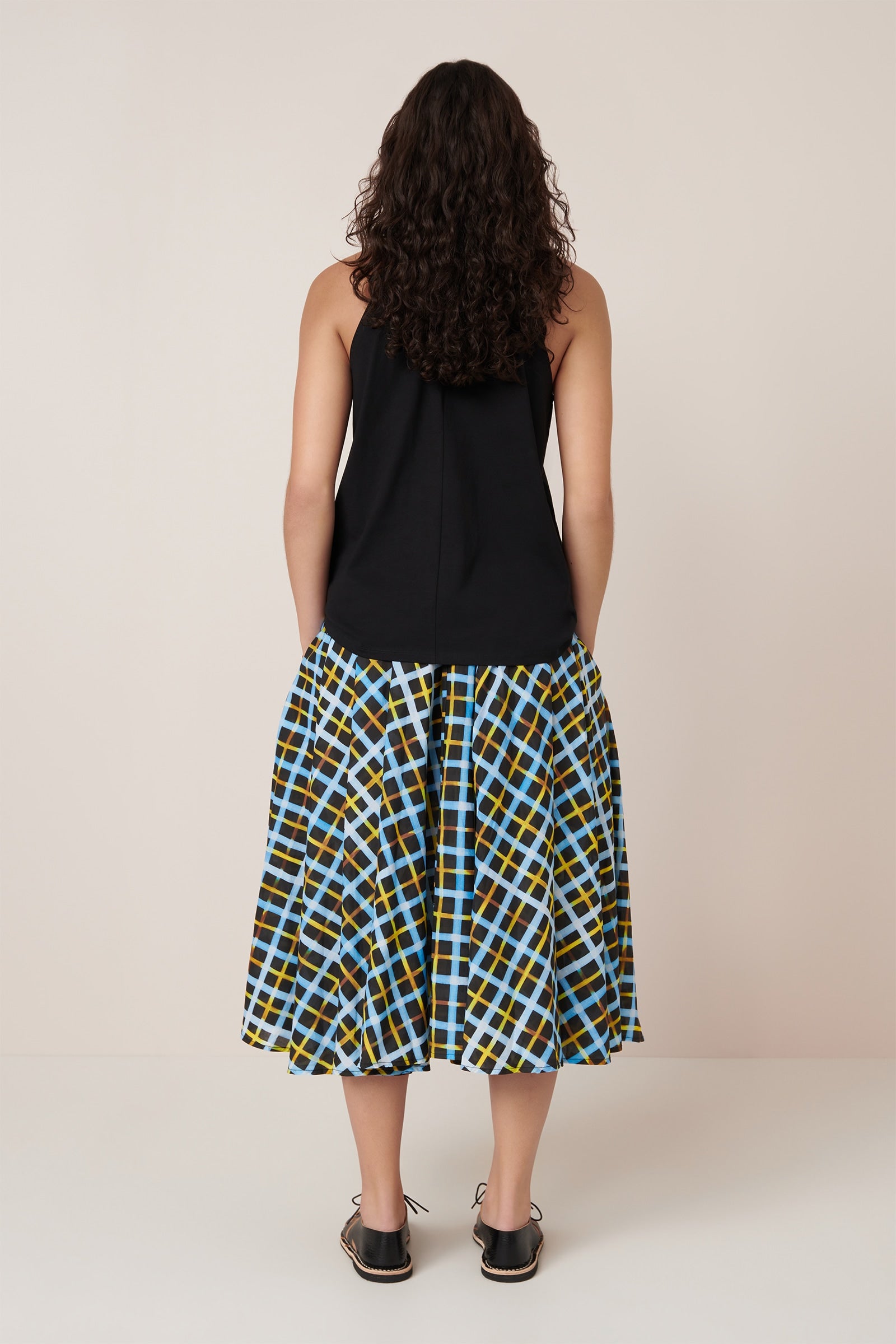 Kowtow - Motion Skirt - Neon Tartan